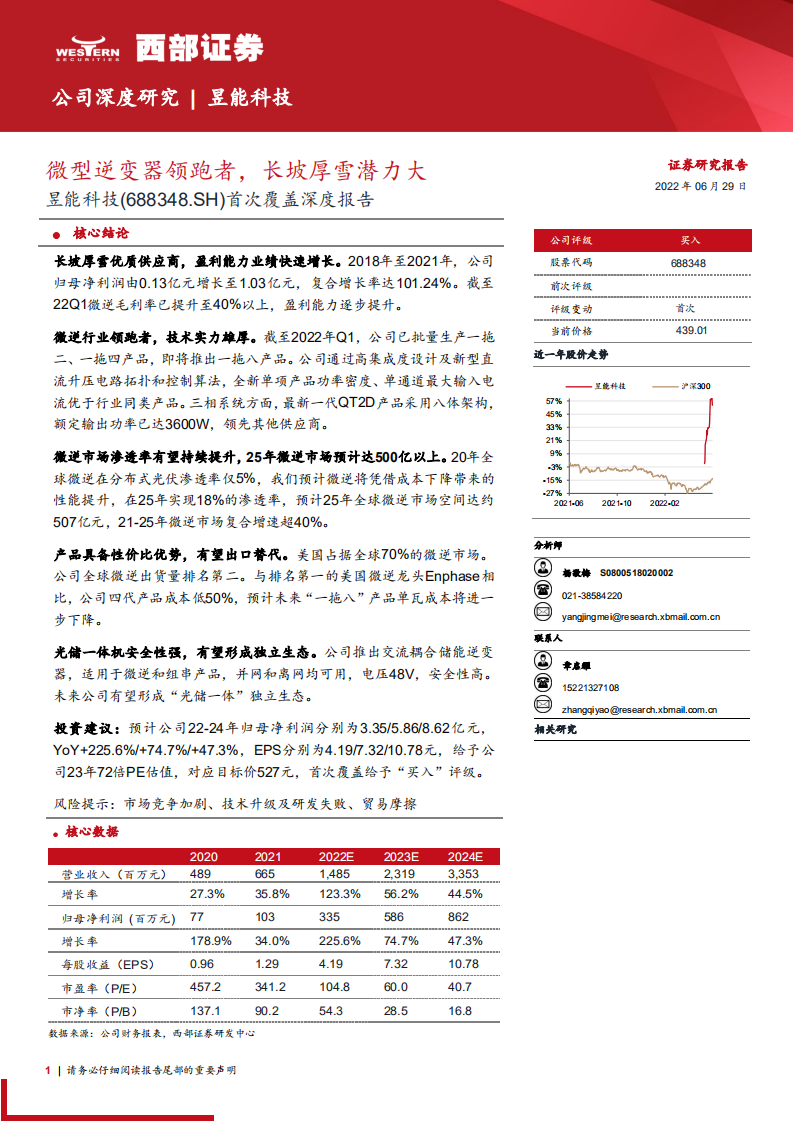 昱能科技-首次覆盖深度报告：微型逆变器领跑者，长坡厚雪潜力大-220629.pdf 第1页