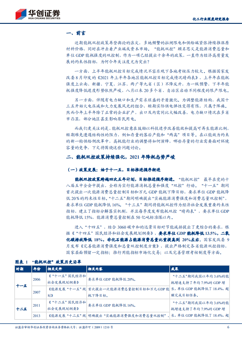 化工行业：低碳转型双控先行，深度梳理政策脉络与影响.pdf 第6页