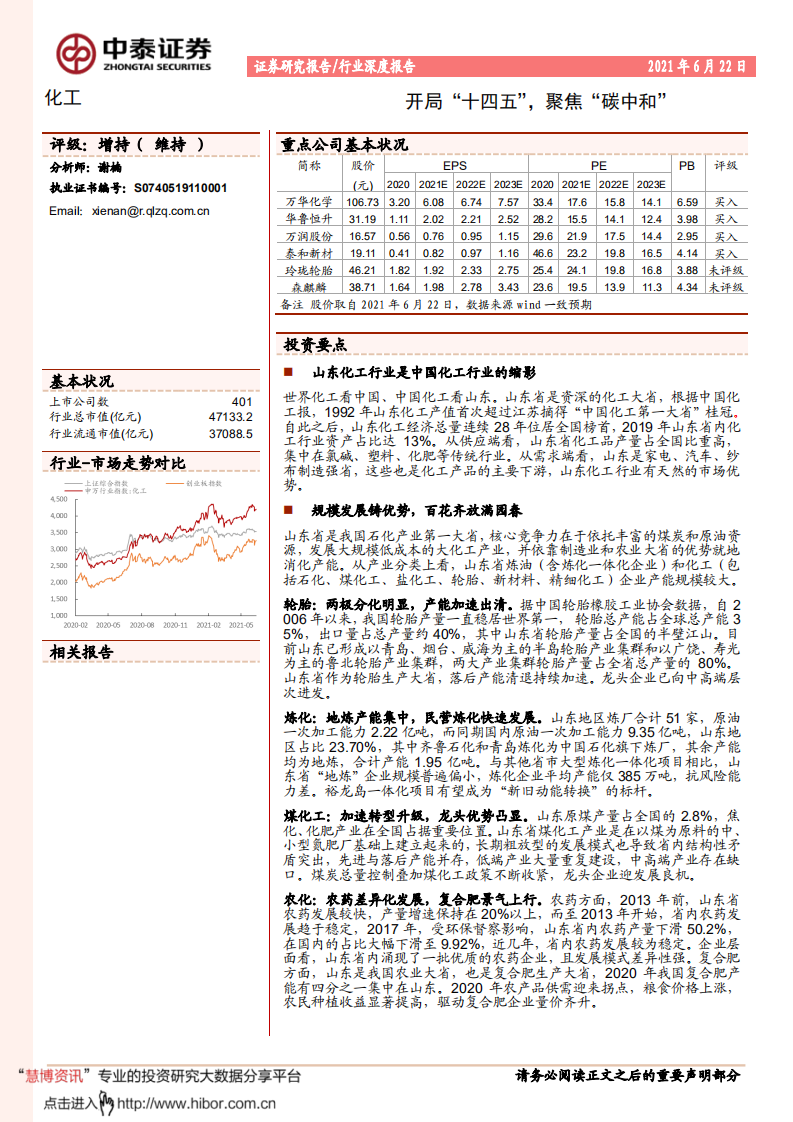 化工行业：开局&ldquo;十四五&rdquo;，聚焦&ldquo;碳中和&rdquo;-中泰证券.pdf 第1页