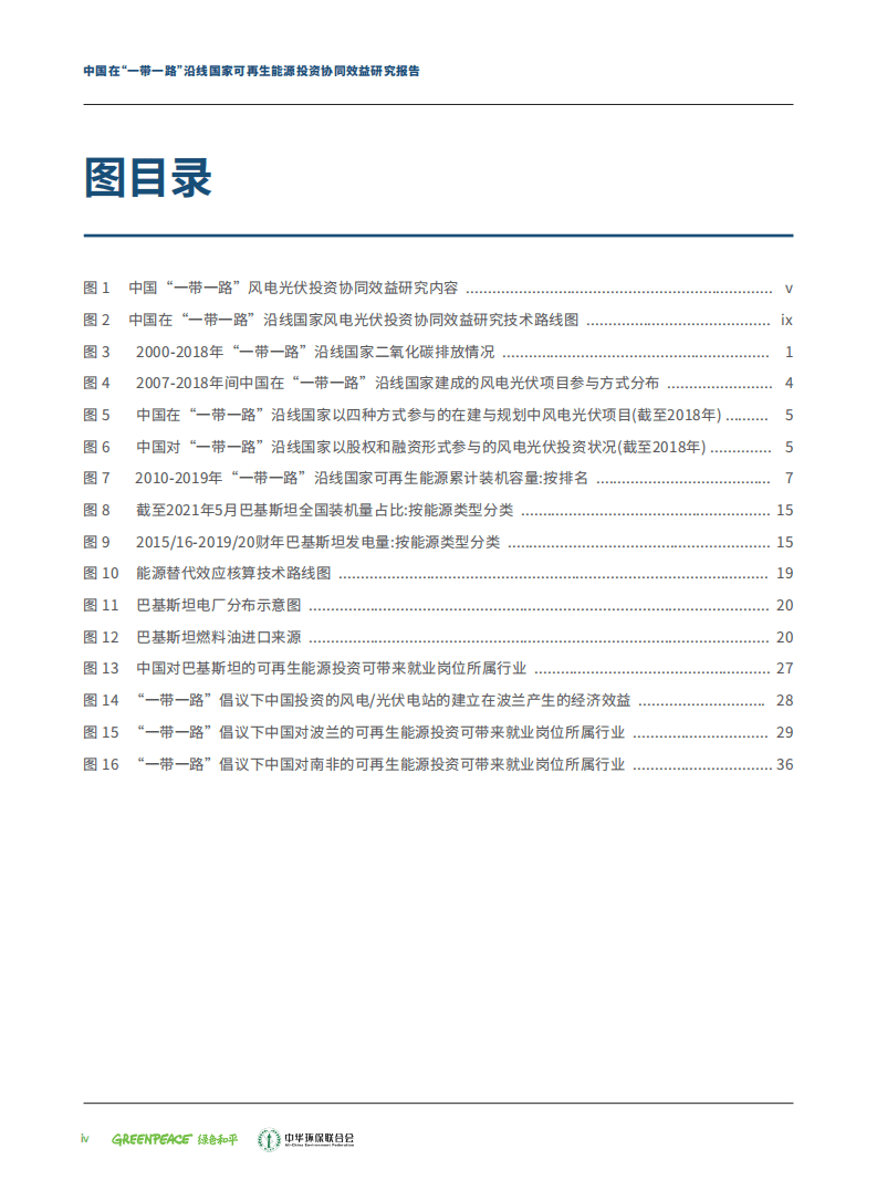 绿色和平：中国在“一带一路”沿线国家可再生能源投资协同效益研究报告（2022）.pdf 第4页