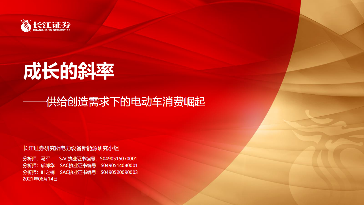 新能源行业：供给创造需求下的电动车消费崛起，成长的斜率.pdf 第1页