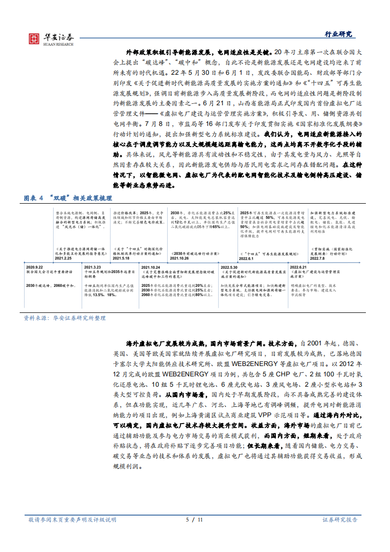 新型电力系统的重要一环，虚拟电厂联通电力体系-华安证券.pdf 第5页