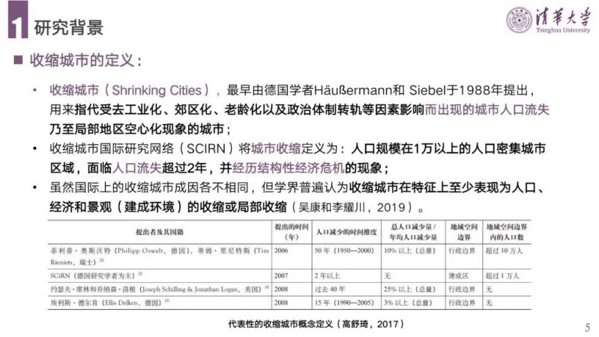 清华大学：中国收缩城市的精准识别、空间表征、效能评价与规划机制研究报告（2022）.pdf 第5页