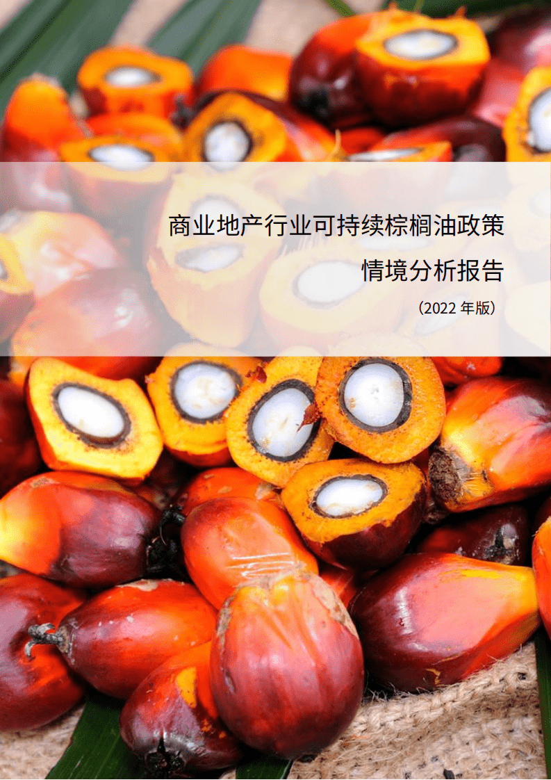 商道纵横：2022商业地产行业可持续棕榈油政策情境分析报告.pdf 第1页