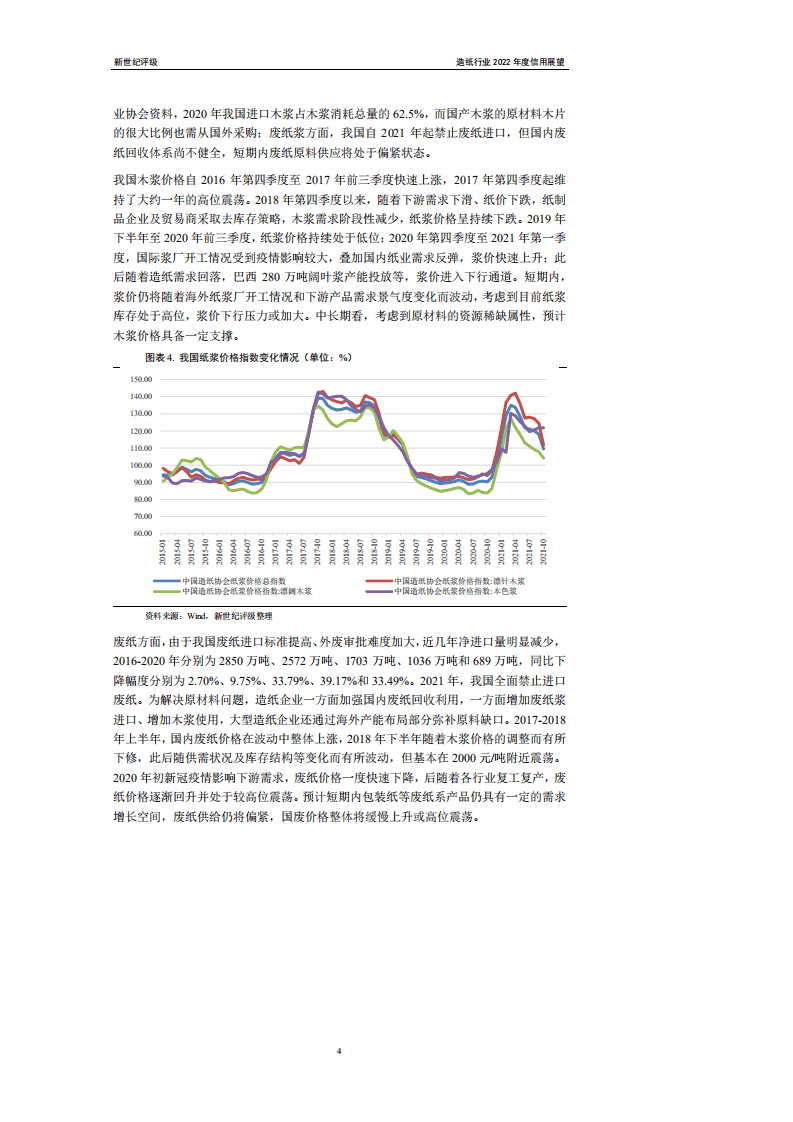 上海新世纪资信：造纸行业2022年度信用展望.pdf 第4页