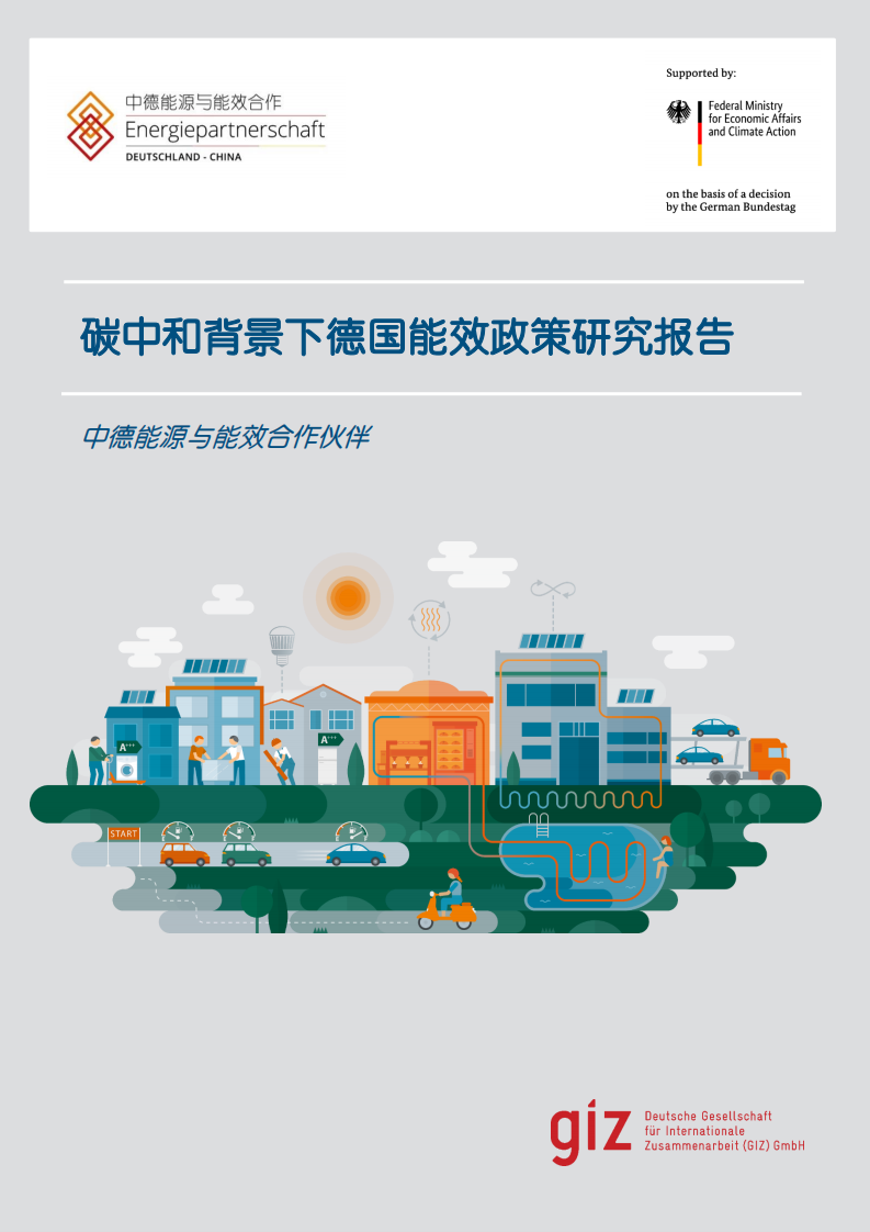 碳中和背景下德国能效政策研究报告-中德能源与能效合作.pdf 第1页