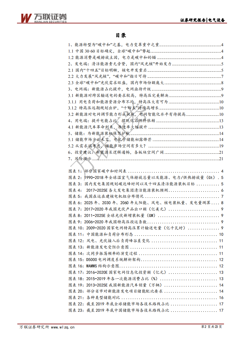 碳中和电新行业专题报告：发电、电网、用电齐发力，碳中和指日可待-万联证券.pdf 第2页