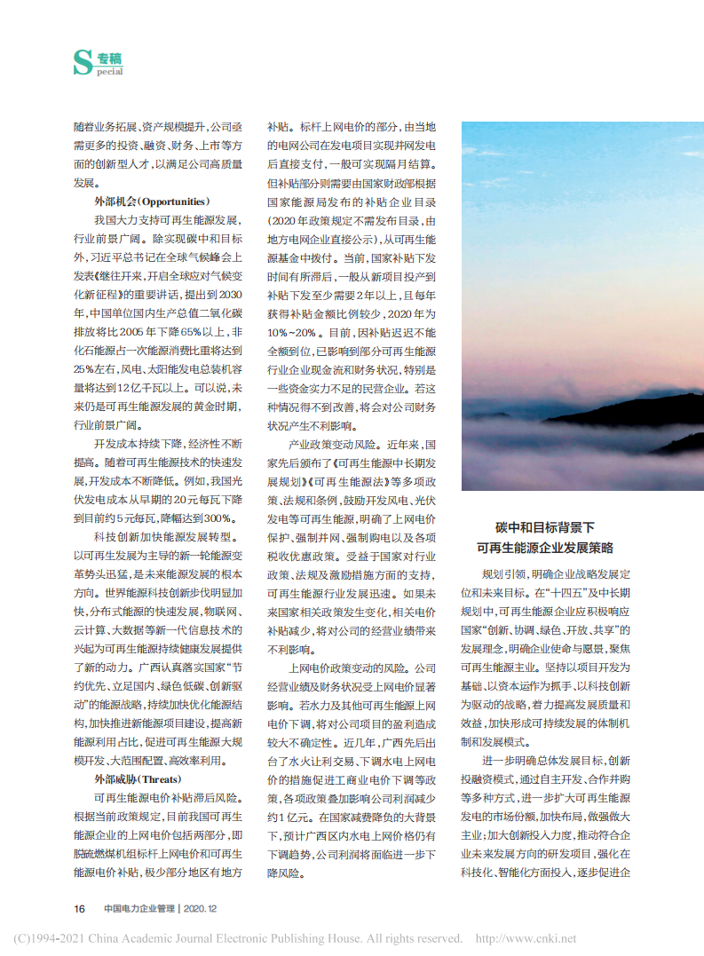 碳中和目标背景下可再生能源企业发展策略研究——以广西某企业为例.pdf 第3页