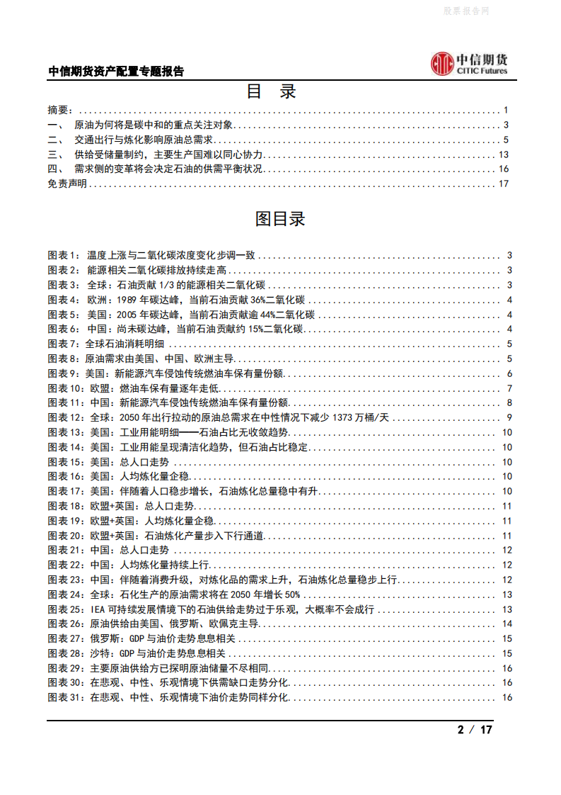 资产配置专题报告：浅谈碳中和与原油供需平衡-中信期货.pdf 第2页