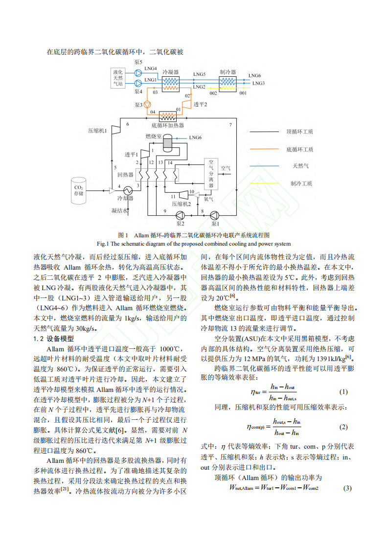 Allam循环_跨临界二氧化碳循环冷电联产系统的热力学分析.pdf 第4页