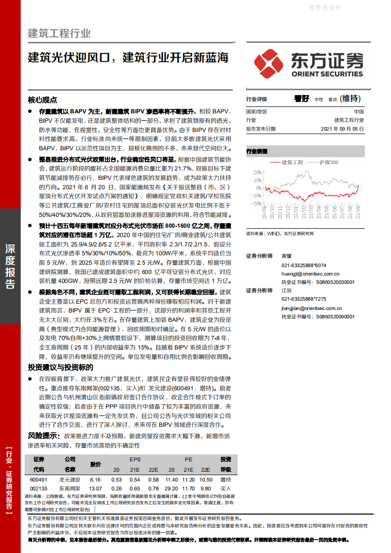 BIPV：建筑光伏迎风口，建筑行业开启新蓝海-东方证券.pdf 第1页