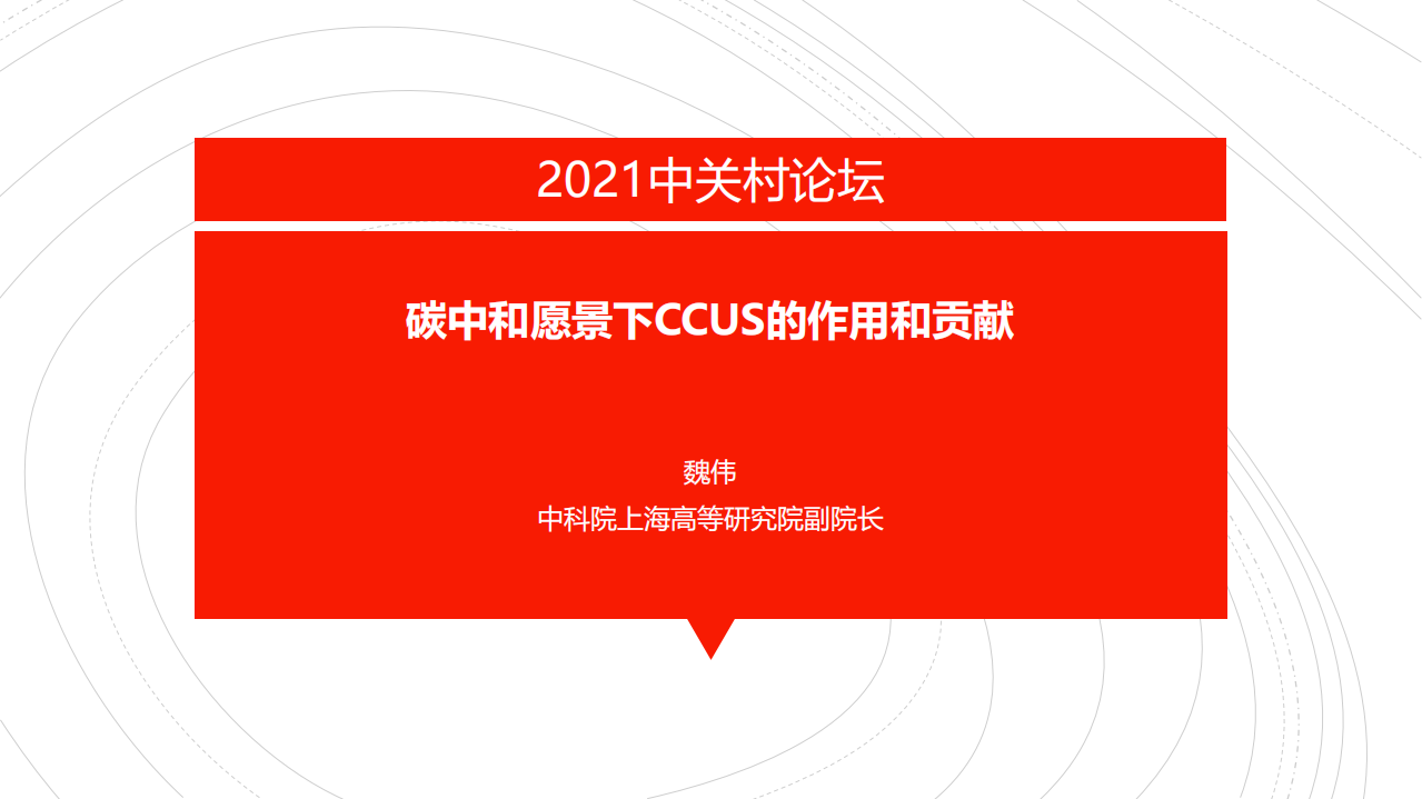 CCUS技术评估与技术路线图（碳中和愿景下CCUS的作用和贡献）.pdf 第1页