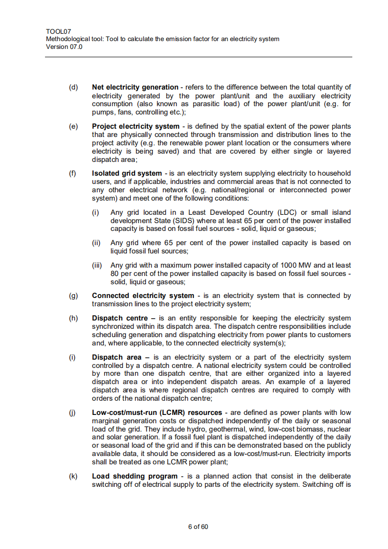 CDM《电力系统排放因子计算工具》（07.0版）.pdf 第6页