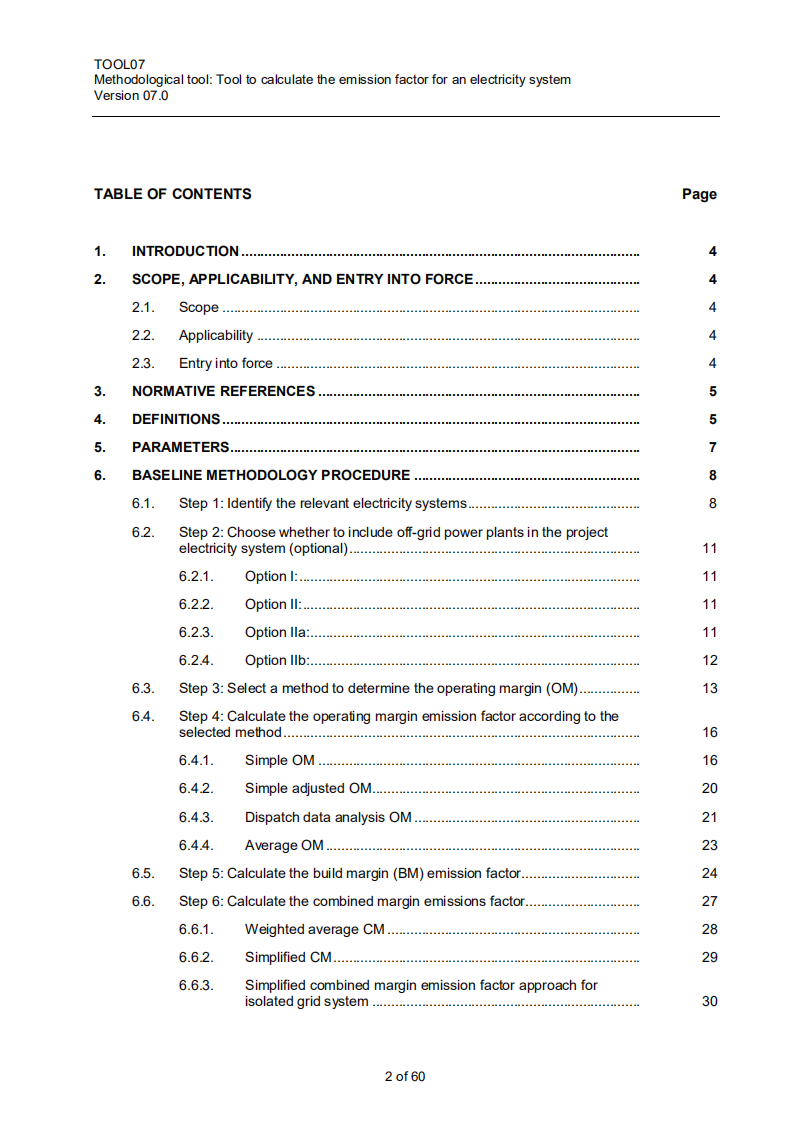 CDM《电力系统排放因子计算工具》（07.0版）.pdf 第2页