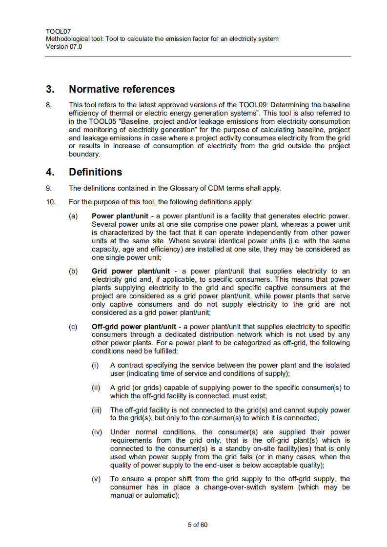 CDM《电力系统排放因子计算工具》（07.0版）.pdf 第5页