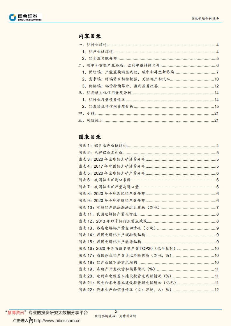 有色金属信用研究之一：盈利向好,碳中和重塑铝业新格局- 国金证券.pdf 第2页