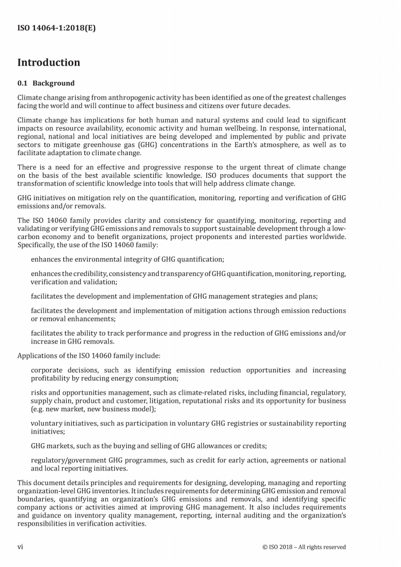 ISO14064-1-2018 温室气体 第一部分 组织层上对温室气体排放和清除的量化和报告的规范及指南（英文）.pdf 第6页