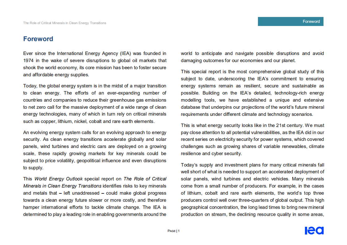 原文：《关键矿产资源在清洁能源转型中的作用》.pdf 第3页
