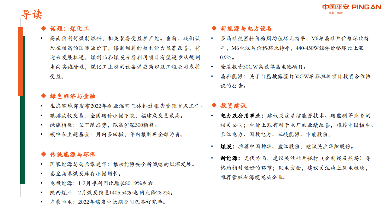 月酝知风之绿色能源与前瞻性产业2022年3月报-平安证券.pdf 第2页