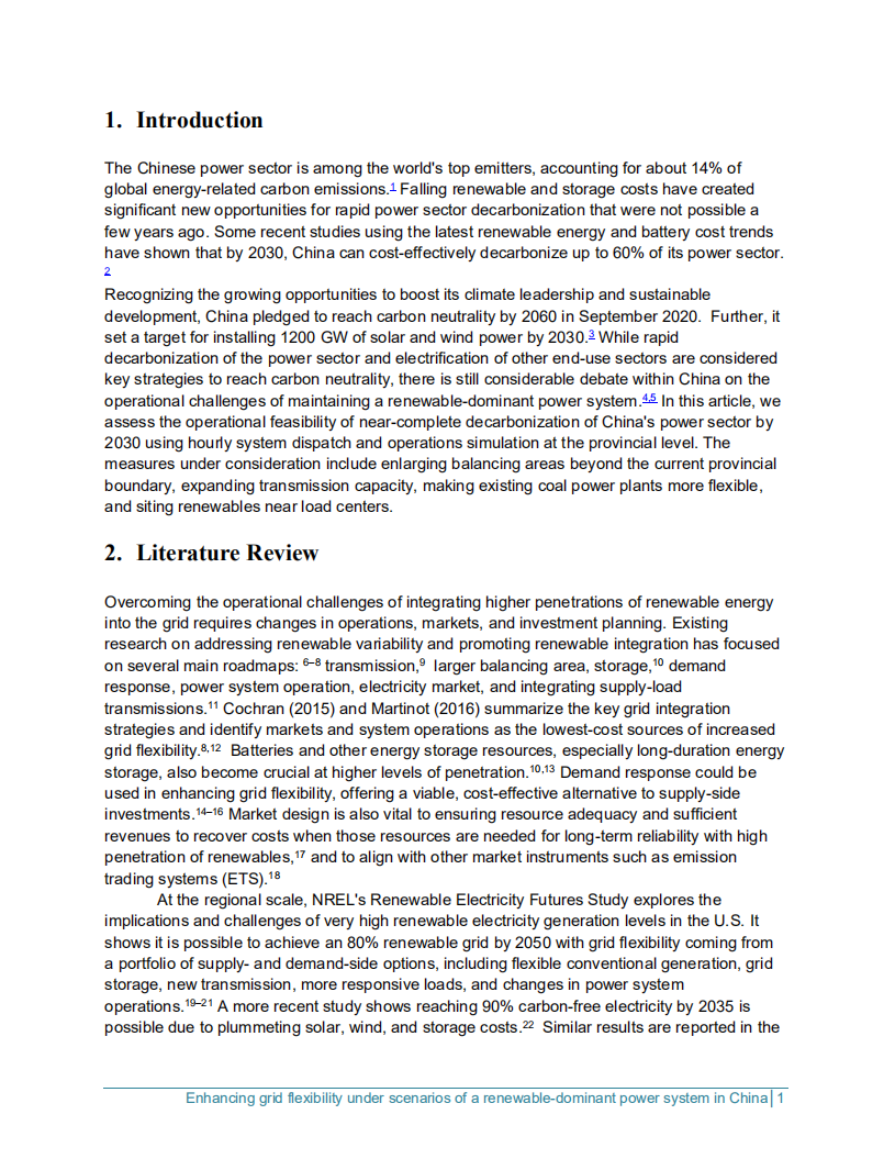 在可再生能源主导的中国电力系统情景下提高电网灵活性（Enhancing-Grid-Flexibility-under-Scenarios-of-a-Renewable-dominant-Power-System-in-China）.pdf 第6页