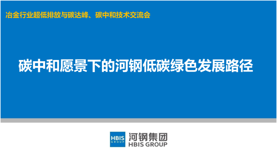 碳中和愿景下的河钢低碳绿色发展路径.pdf 第1页