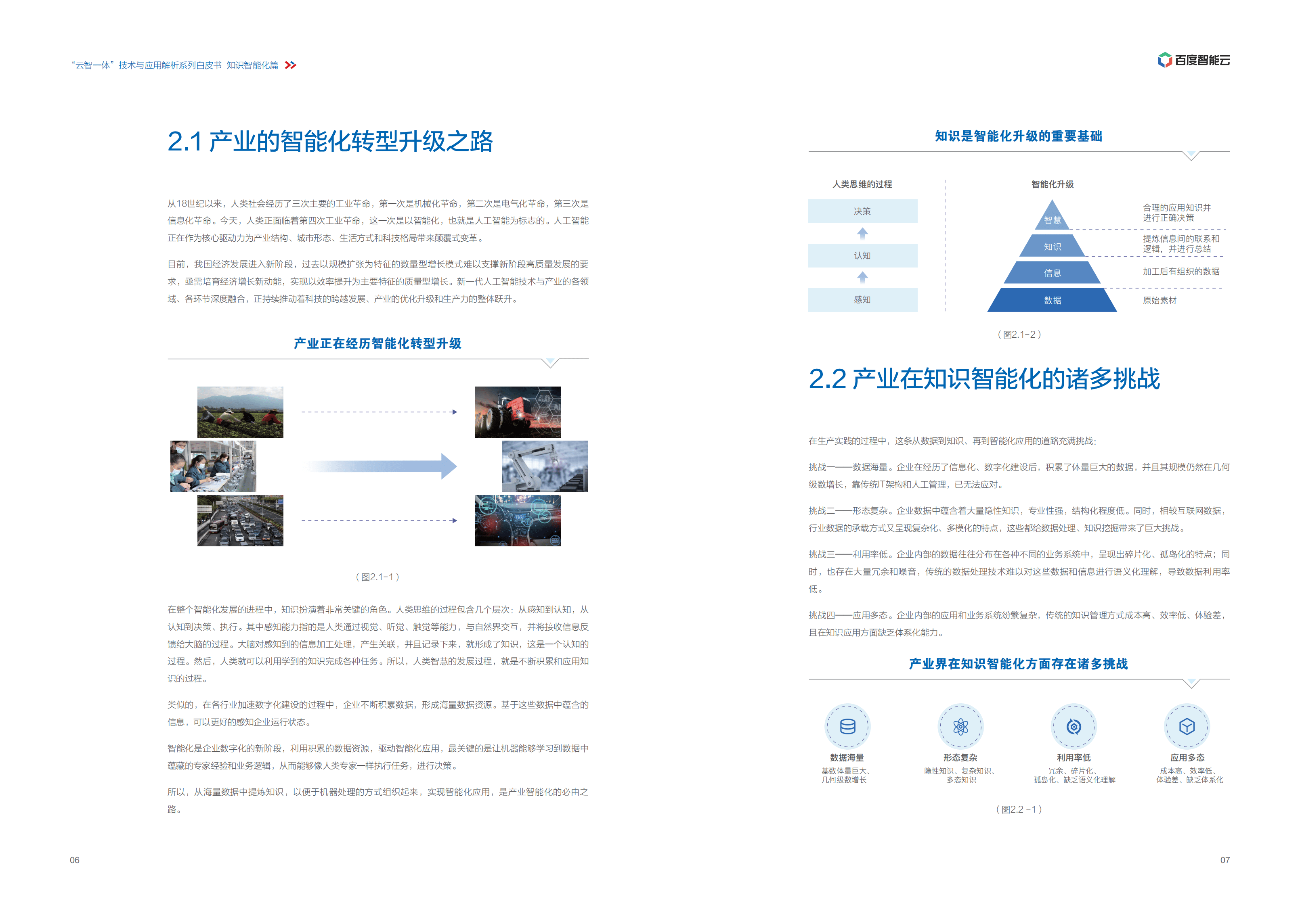 百度智能云：2021年&ldquo;云智一体&rdquo;技术与应用解析系列白皮书&mdash;&mdash;知识智能化篇.pdf 第5页