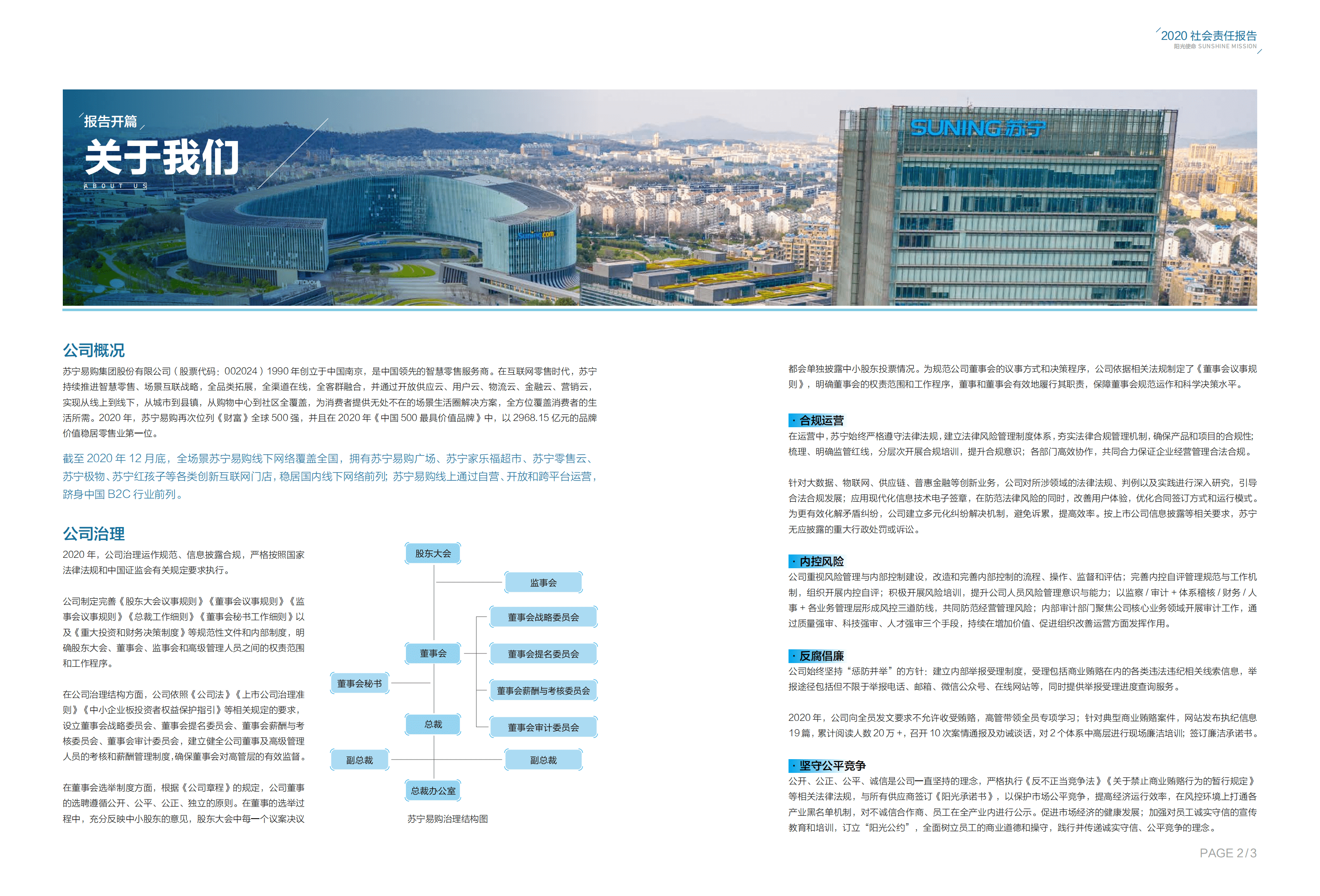 苏宁易购集团股份有限公司2020年社会责任报告.PDF 第3页