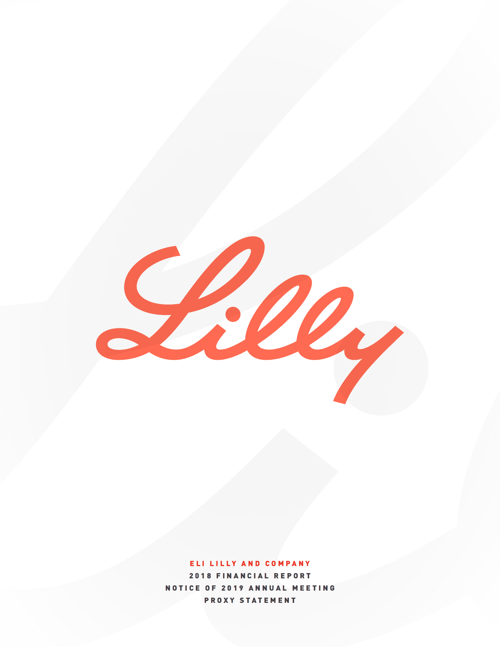 美国礼来公司（ELI LILLY）2018年年度报告（英文版）.pdf 第1页