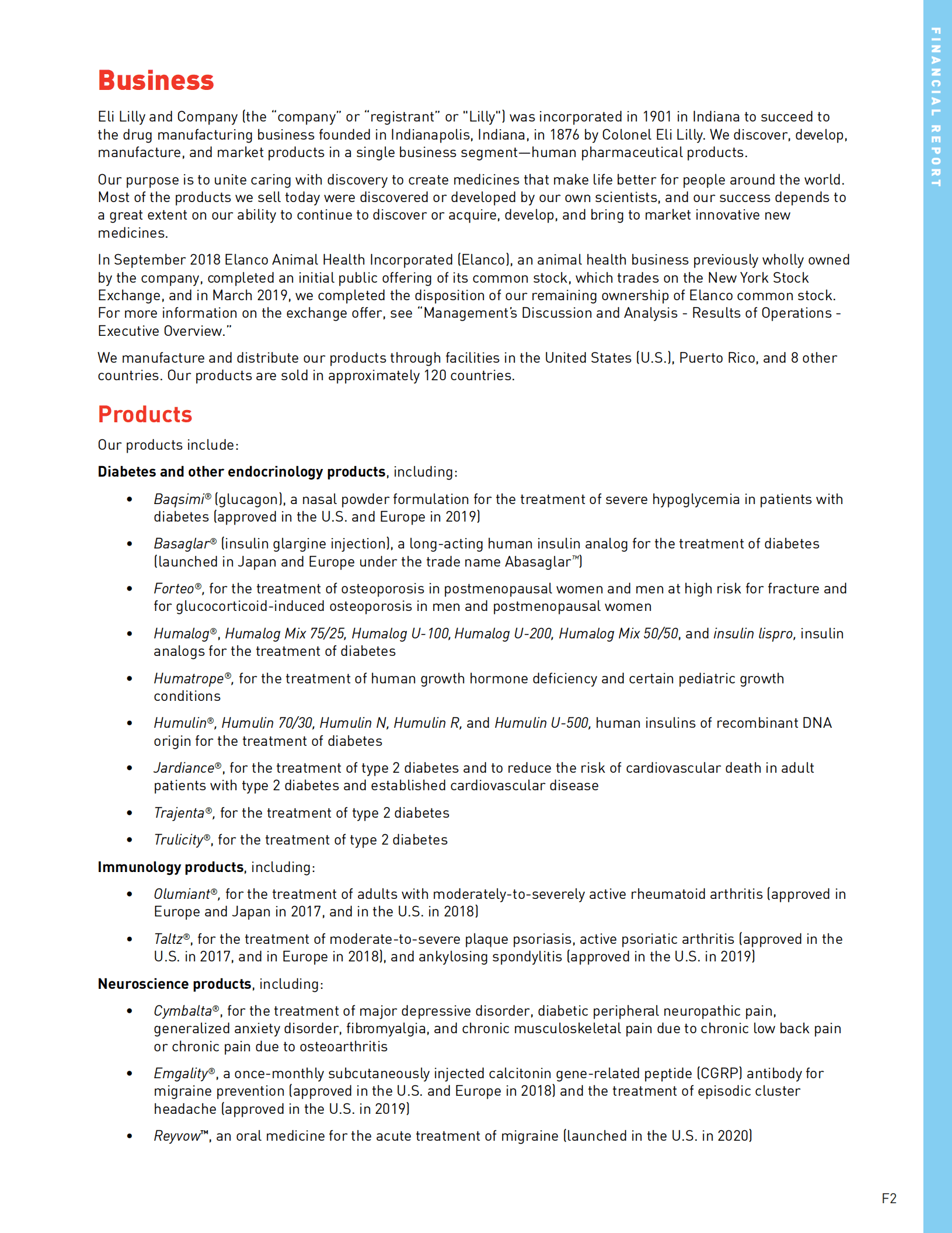 美国礼来公司（ELI LILLY）2019年年度报告（英文版）.pdf 第5页