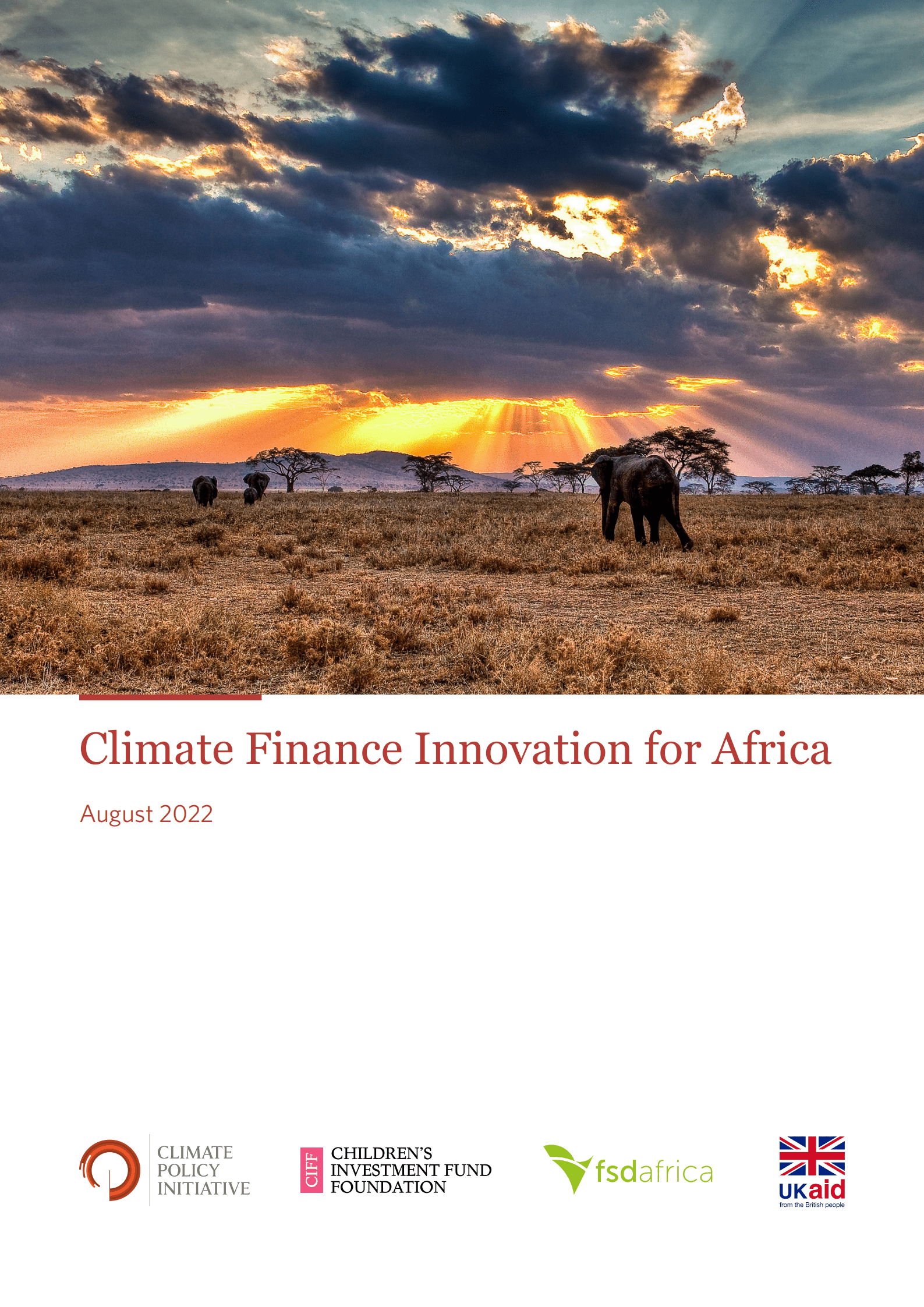 气候政策倡议组织（CPI）：2022年非洲气候金融创新分析报告（英文版）.pdf 第1页