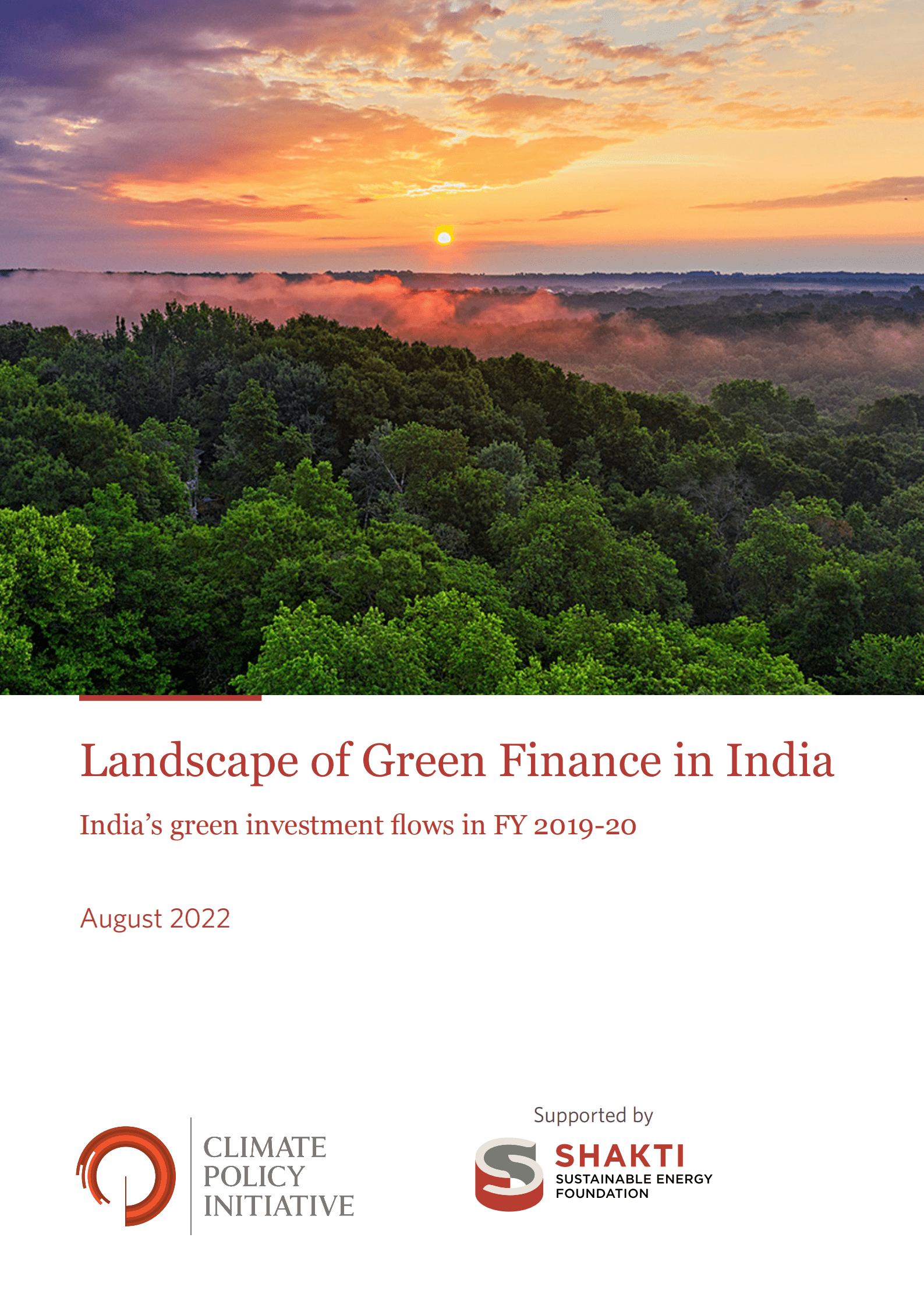 气候政策倡议组织（CPI）：2022年印度绿色金融格局分析报告（英文版）.pdf 第1页