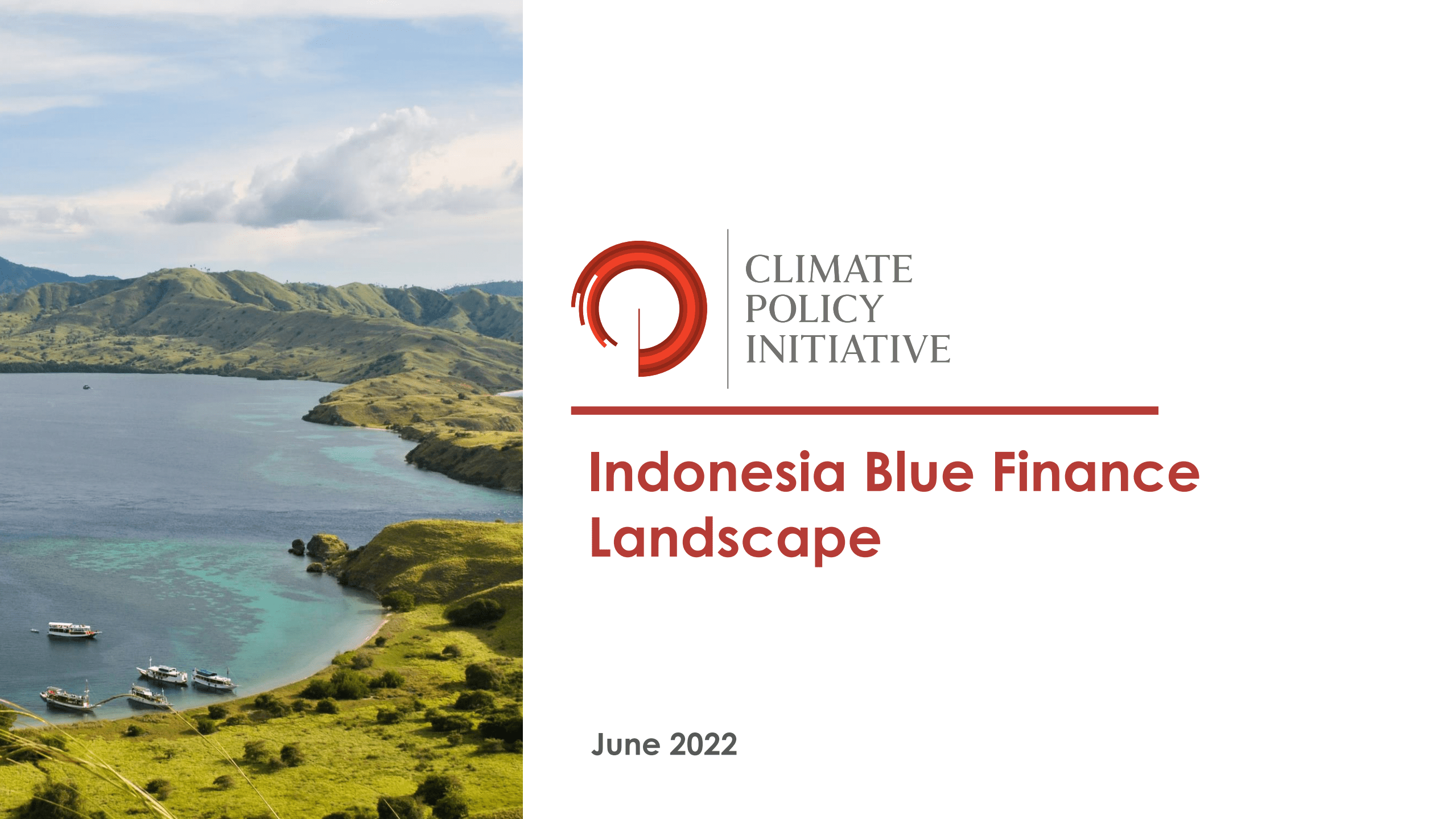 气候政策倡议组织（CPI）：2022年印尼蓝色金融格局分析报告（英文版）.pdf 第1页