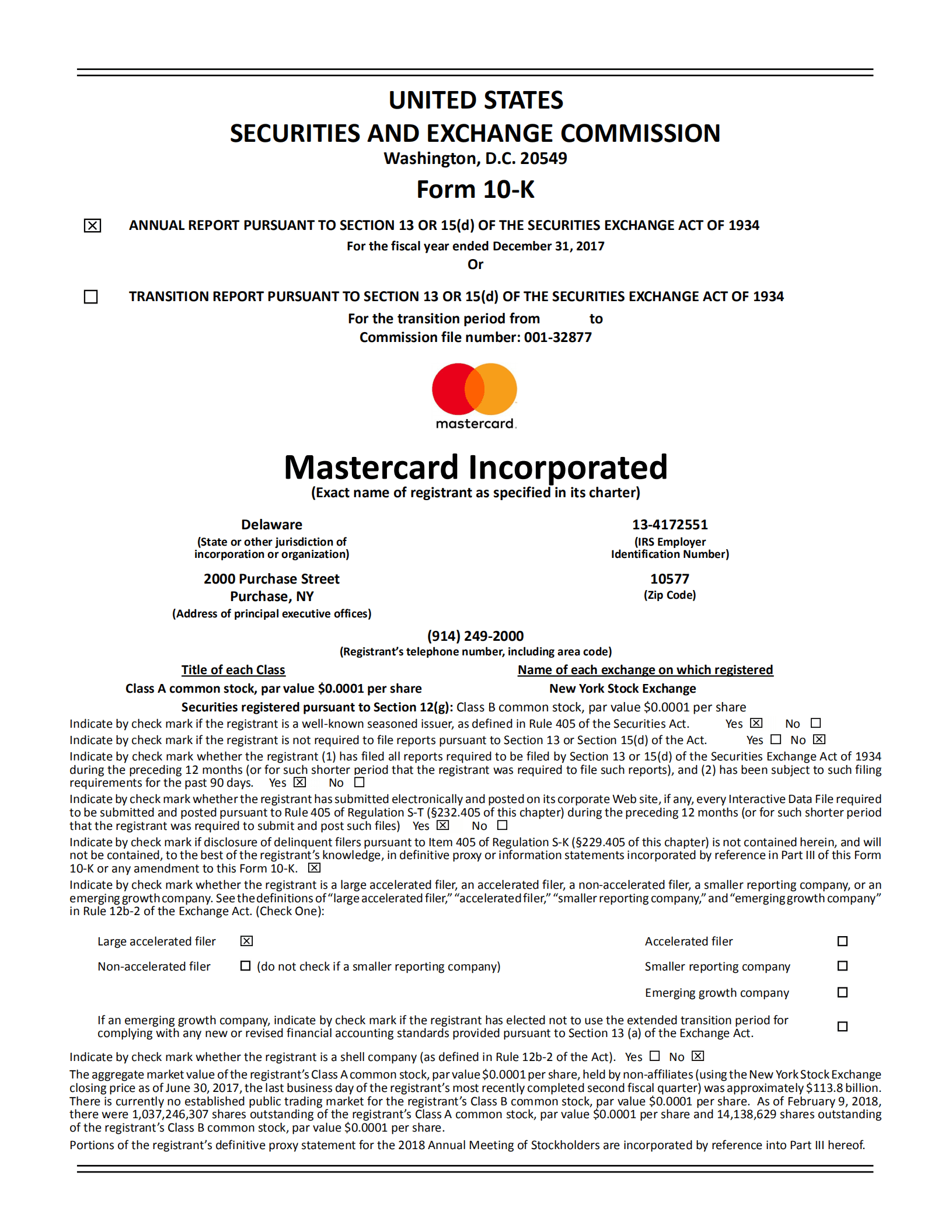 万事达卡（MasterCard）2017年年度报告（英文版）.pdf 第3页