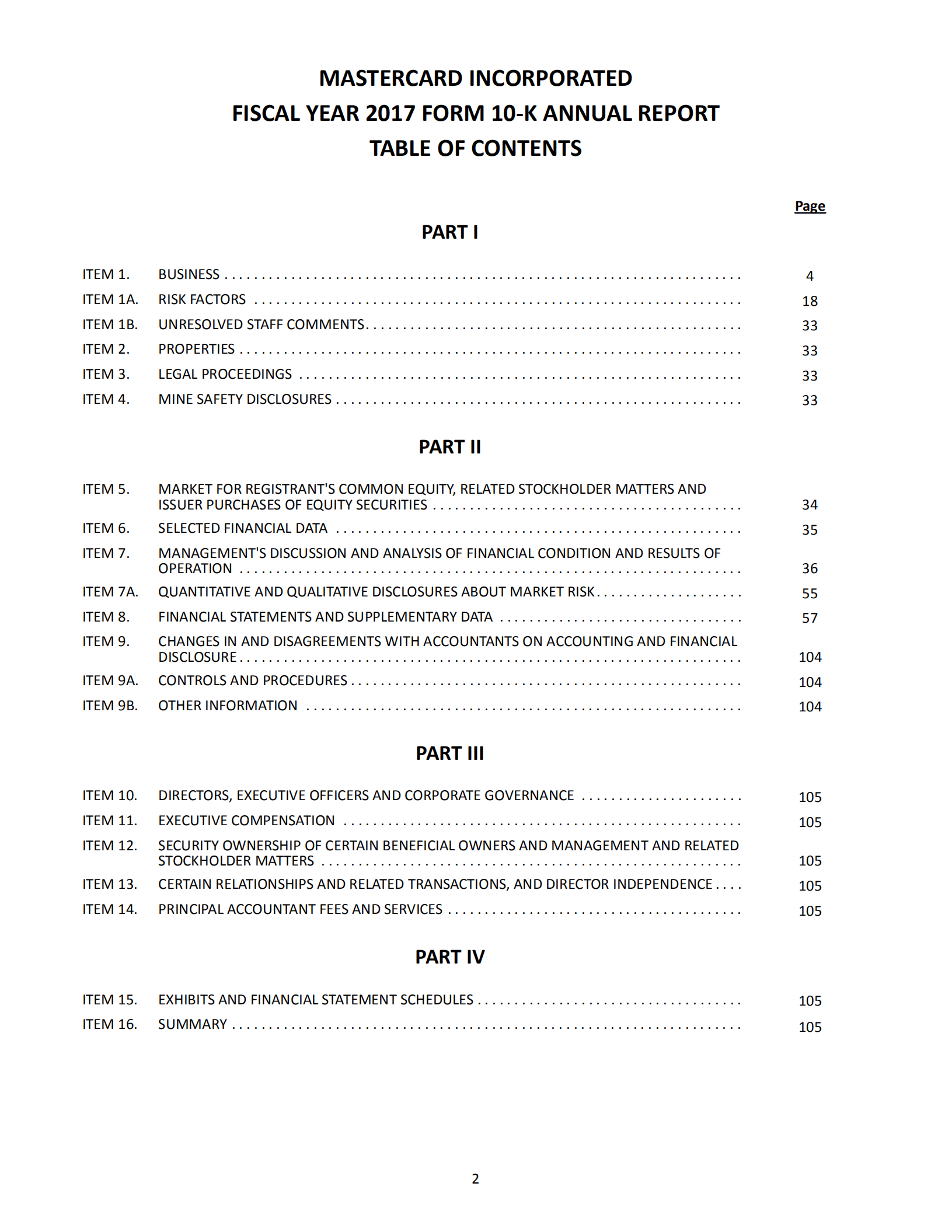 万事达卡（MasterCard）2017年年度报告（英文版）.pdf 第4页