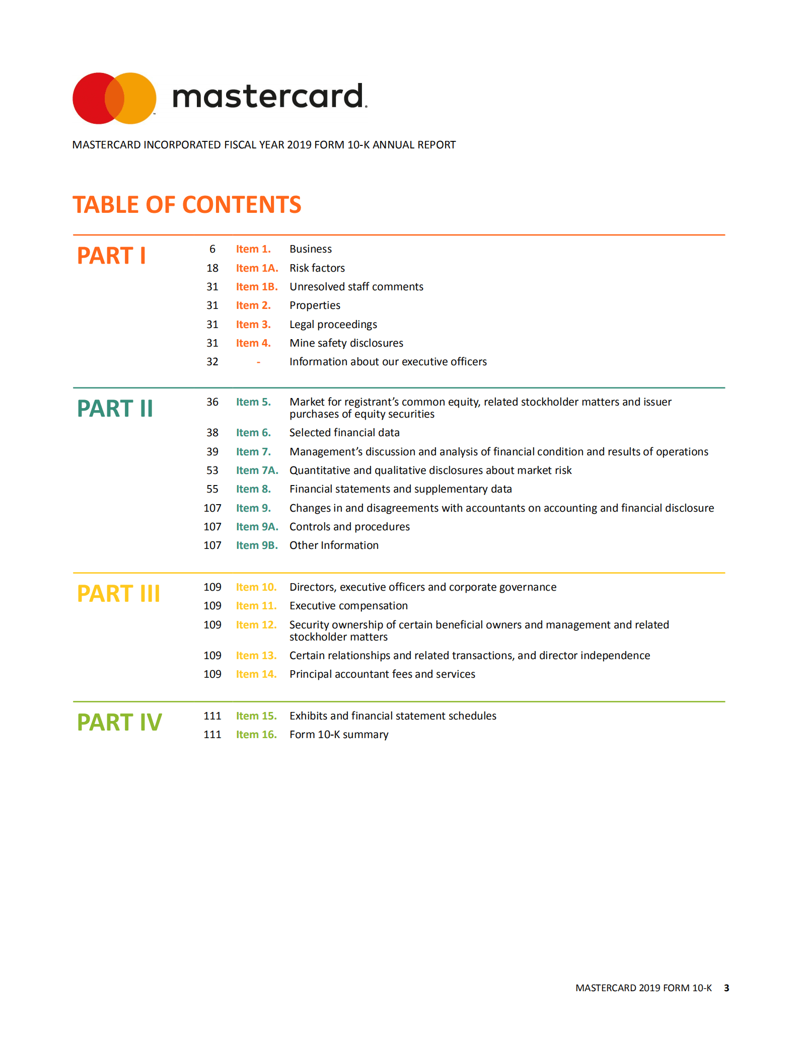 万事达卡（MasterCard）2019年年度报告（英文版）.pdf 第3页