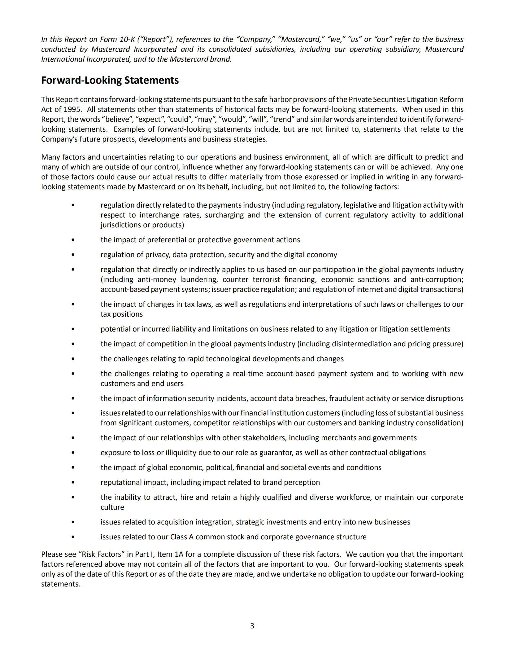 万事达卡（MasterCard）2018年年度报告（英文版）.pdf 第3页
