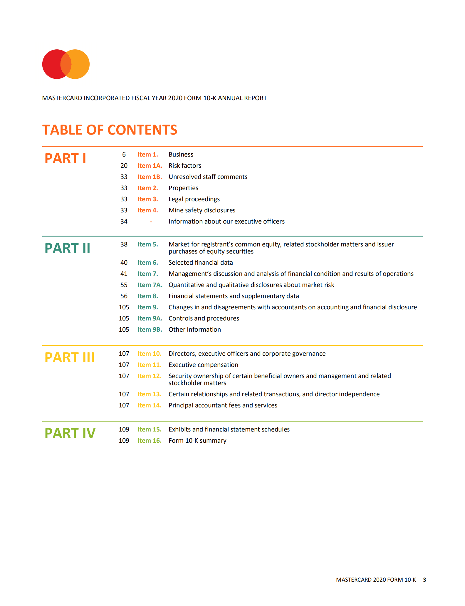 万事达卡（MasterCard）2020年年度报告（英文版）.pdf 第3页