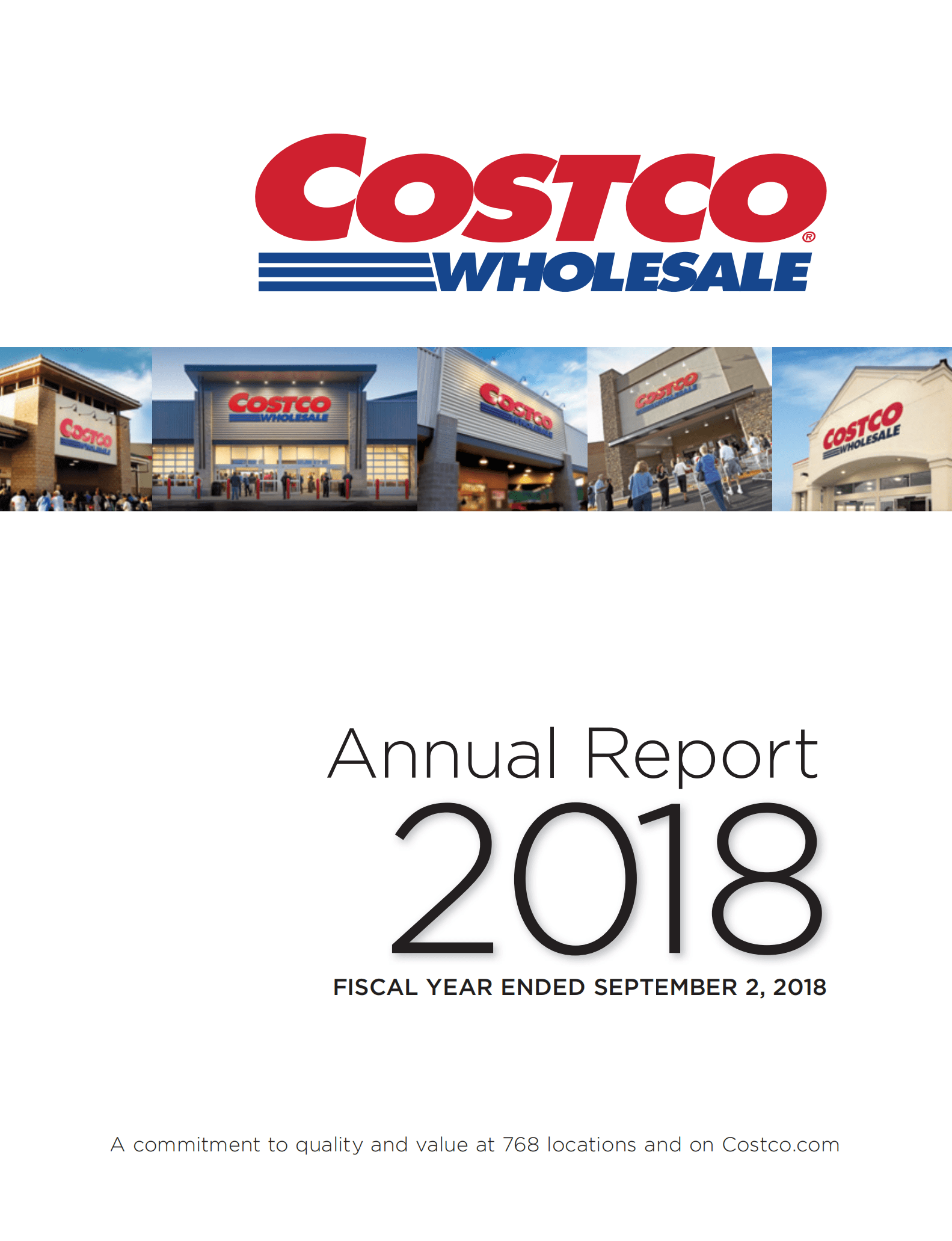 开市客（COSTCO WHOLESALE）2018年年度报告（英文版）.pdf 第1页