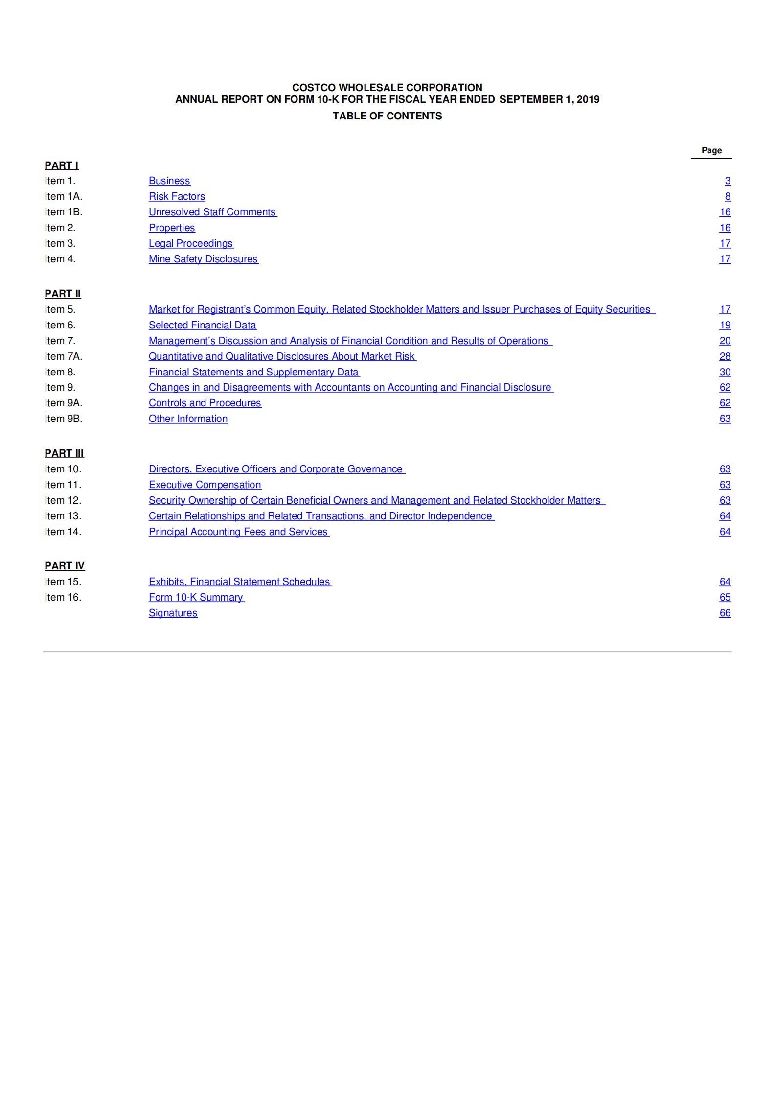 开市客（COSTCO WHOLESALE）2019年年度报告（英文版）.pdf 第3页