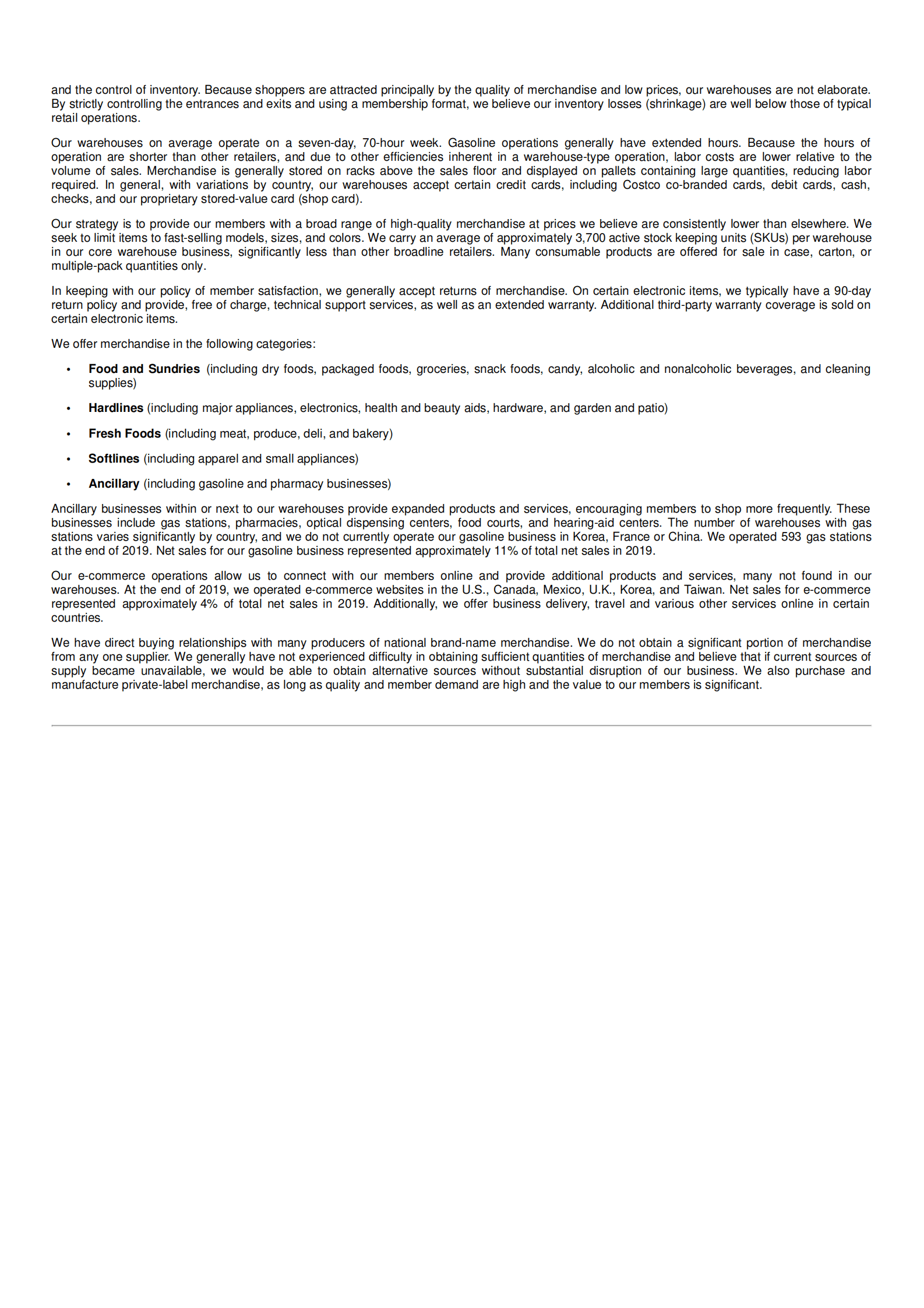 开市客（COSTCO WHOLESALE）2019年年度报告（英文版）.pdf 第5页