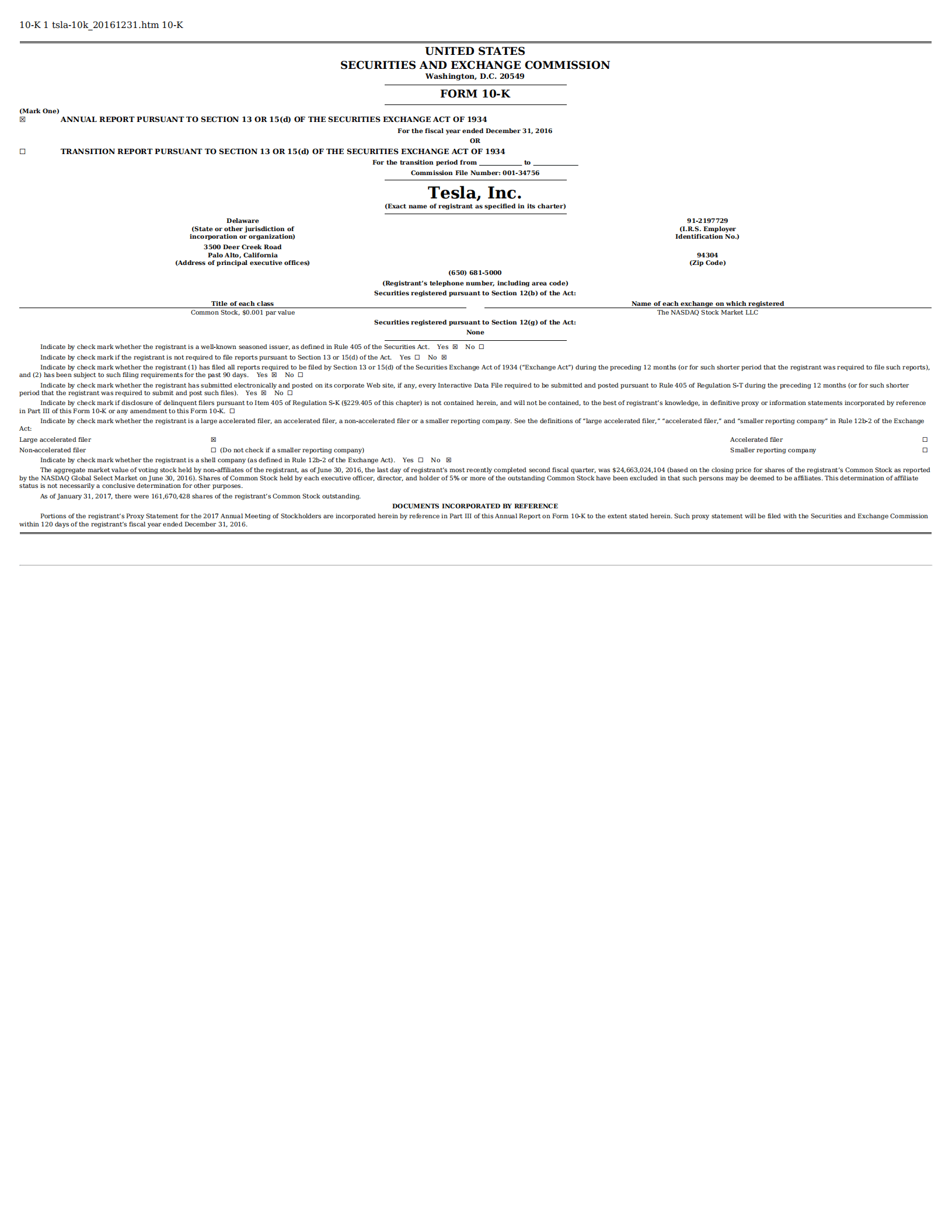 特斯拉（TESLA）2017年年度报告（英文版）.pdf 第1页