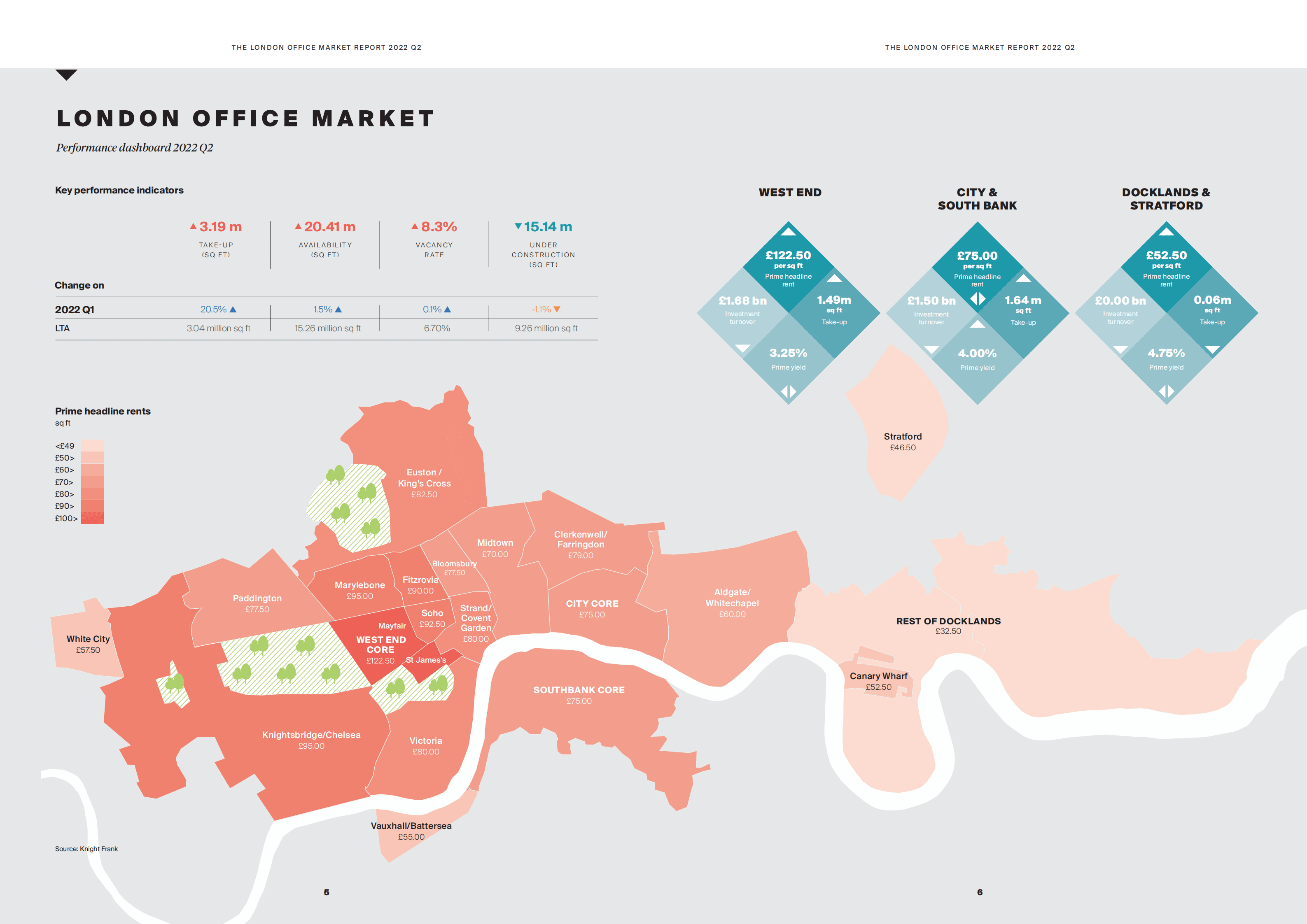 莱坊国际（Knight Frank）：2022年第二季度伦敦写字楼市场洞察报告（英文版）.pdf 第5页
