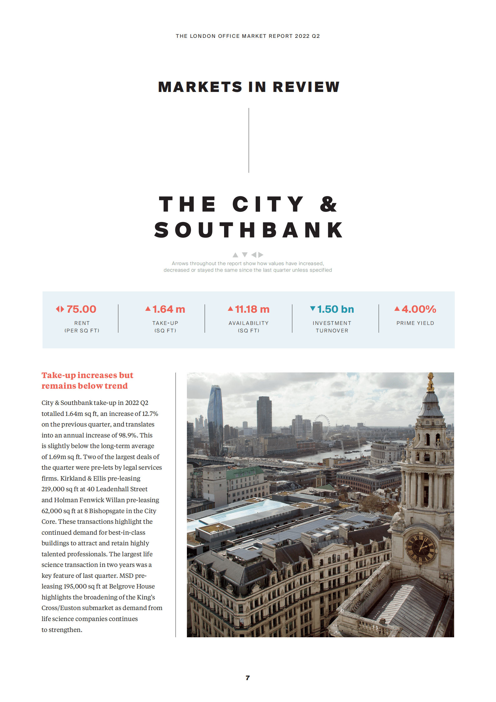 莱坊国际（Knight Frank）：2022年第二季度伦敦写字楼市场洞察报告（英文版）.pdf 第6页