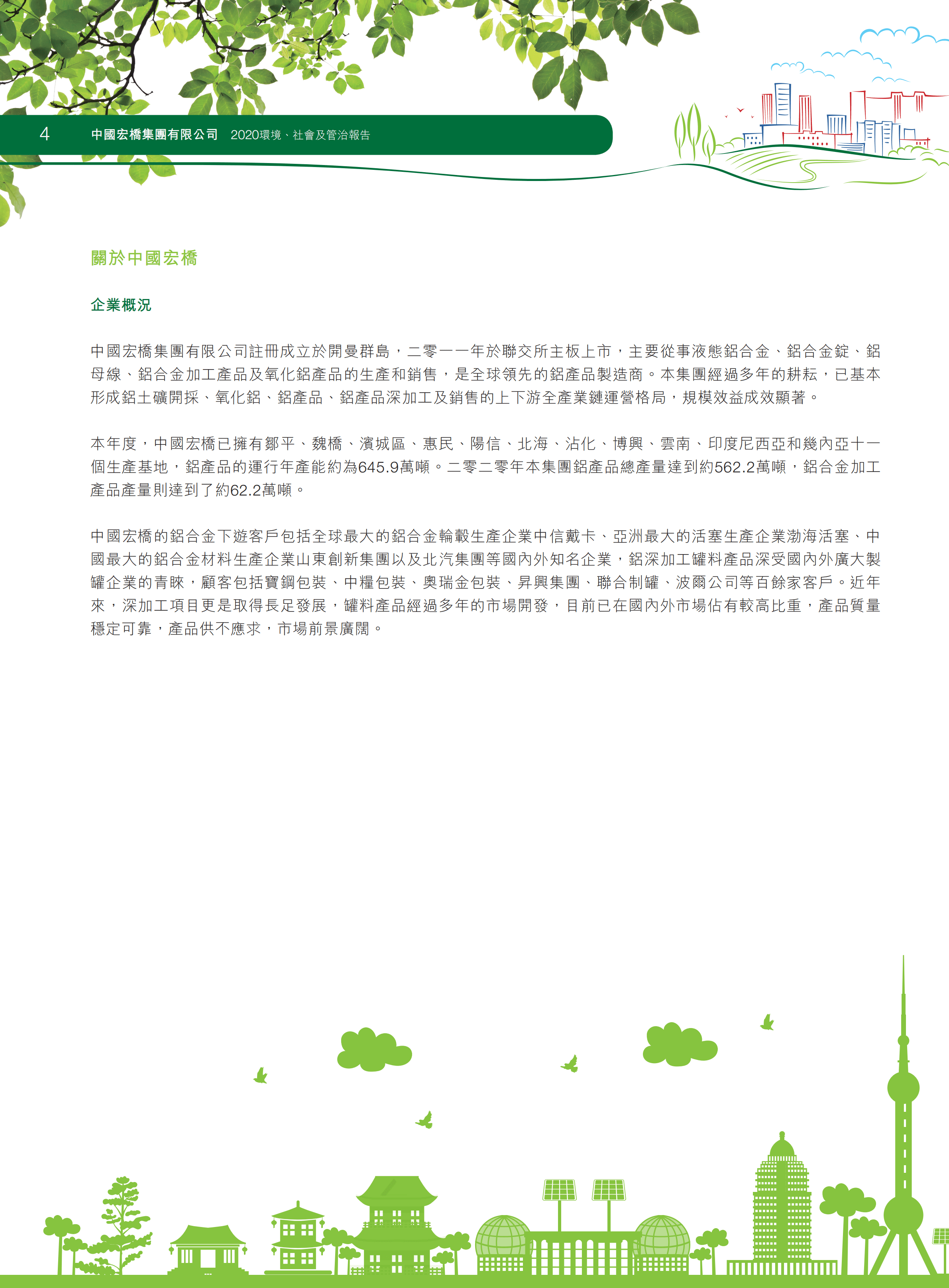 中国宏桥集团有限公司2020年环境、社会及管治报告.PDF 第6页