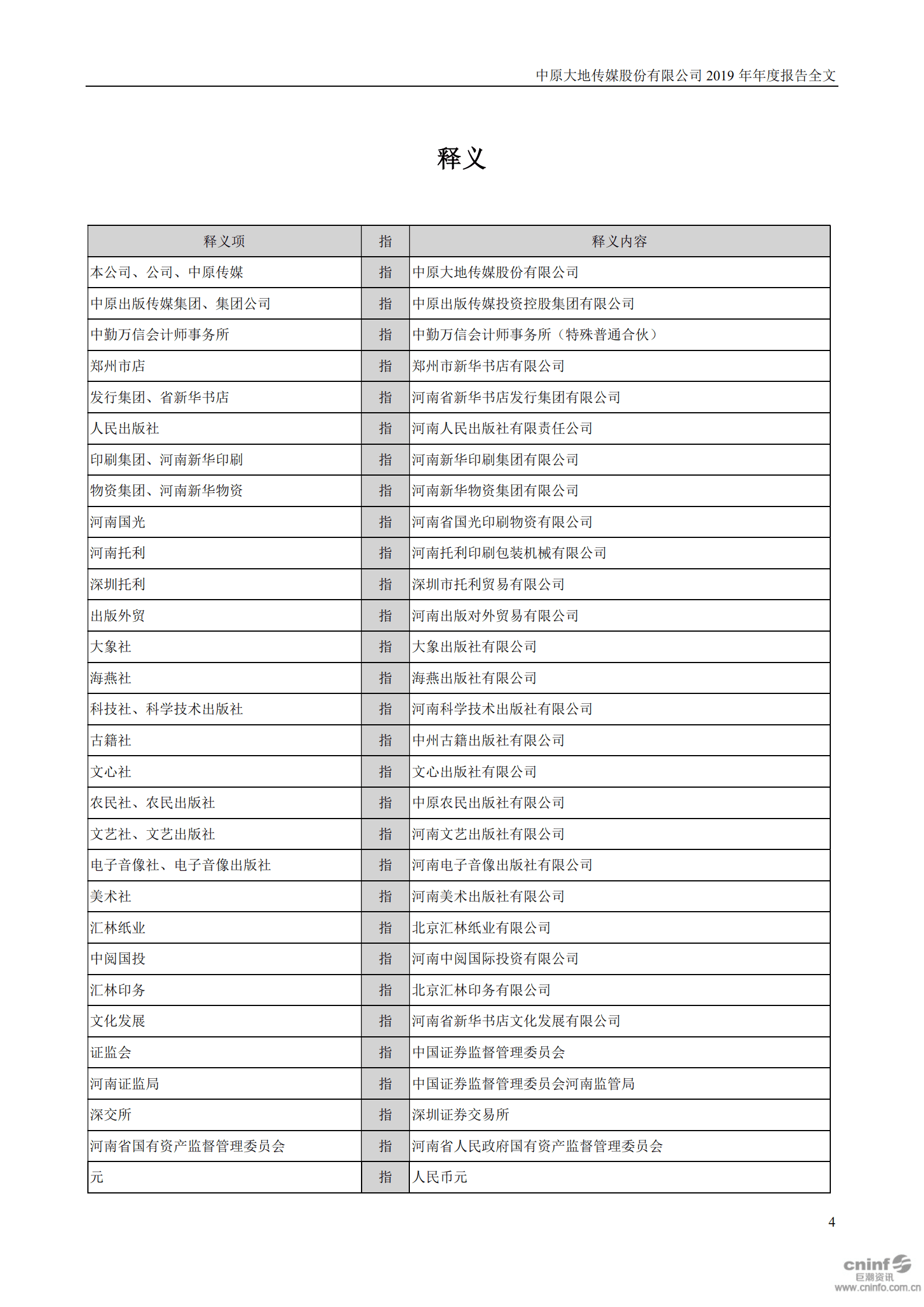 中原大地传媒股份有限公司2019年年度报告.PDF 第4页