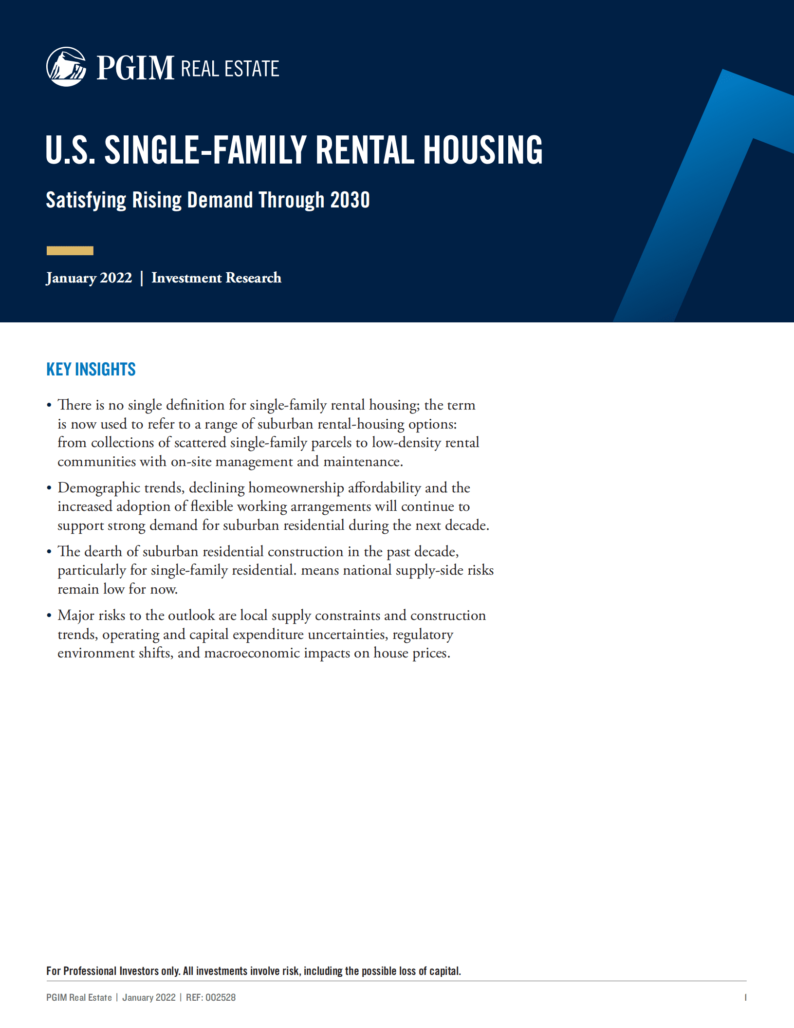 保德信房地产（PGIM Real Estate）：2022年美国单户租赁住房分析报告（英文版）.pdf 第1页