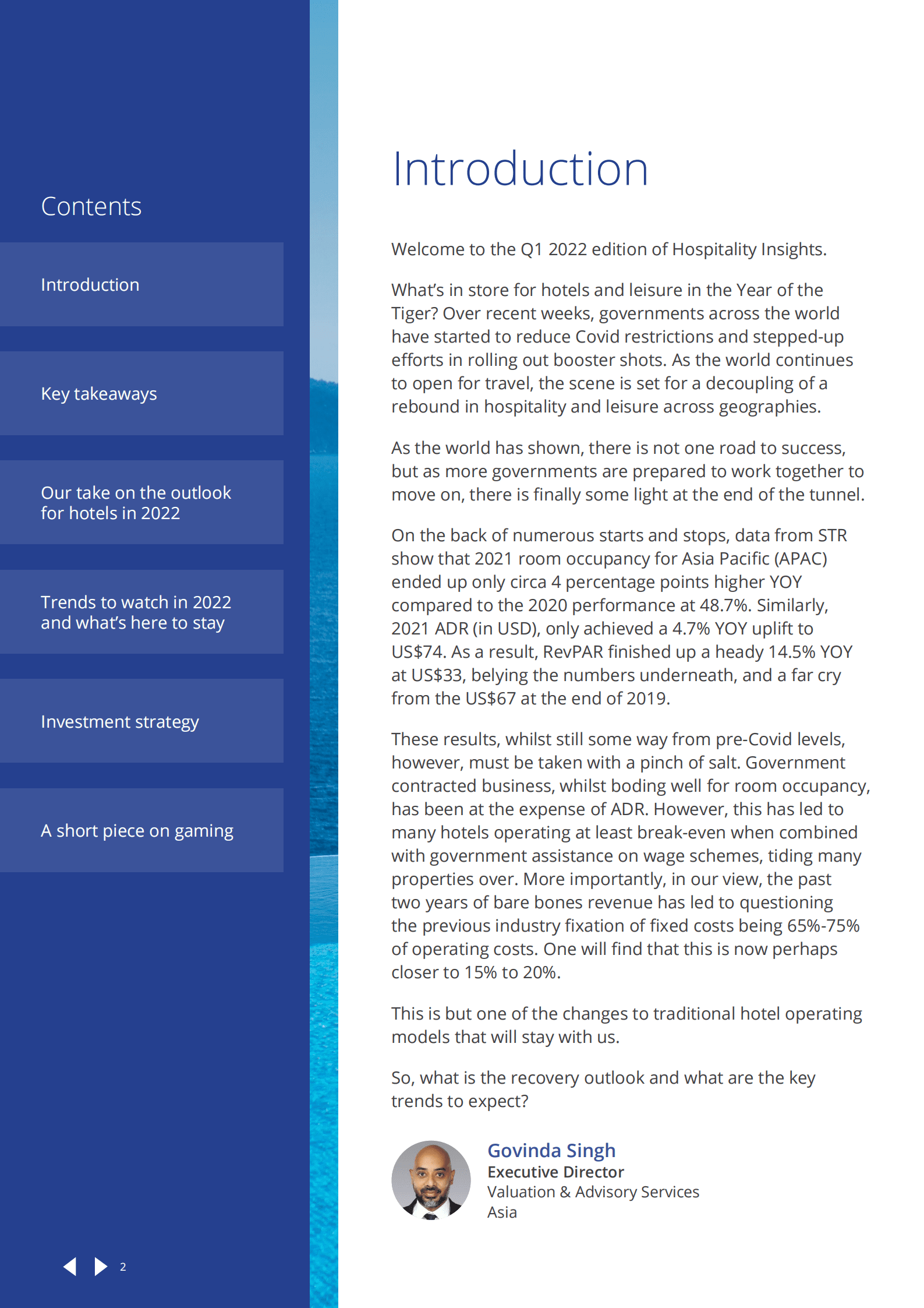 高力国际（Colliers）：2022年第一季度亚洲酒店市场洞察报告（英文版）.pdf 第2页