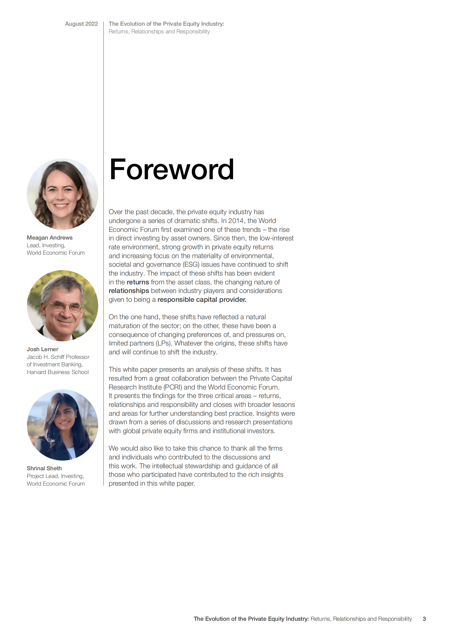 世界经济论坛（WEF）：2022年私募股权行业发展历程白皮书（英文版）.pdf 第3页