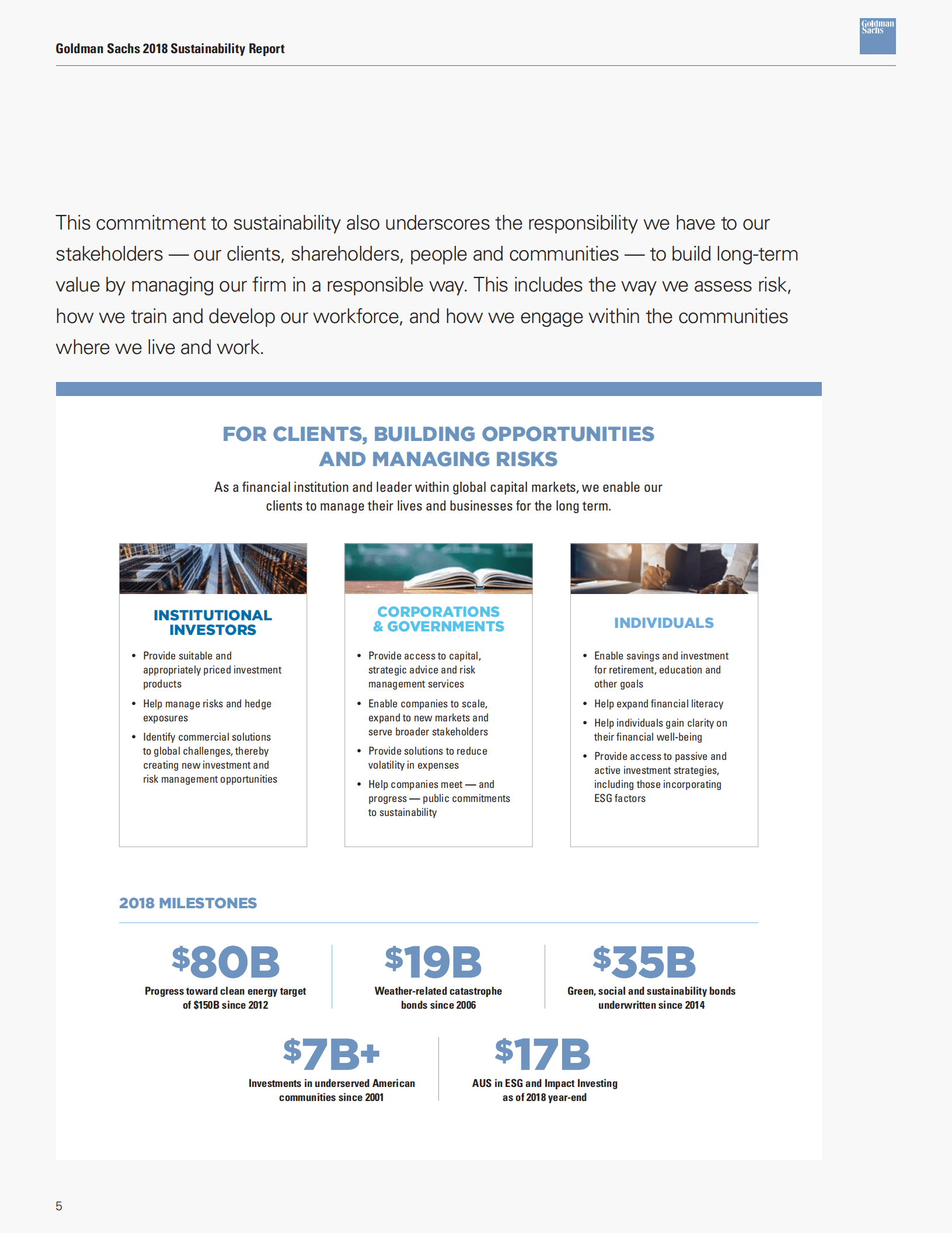 高盛（Goldman Sachs）：2018年可持续发展报告（英文版）.pdf 第5页