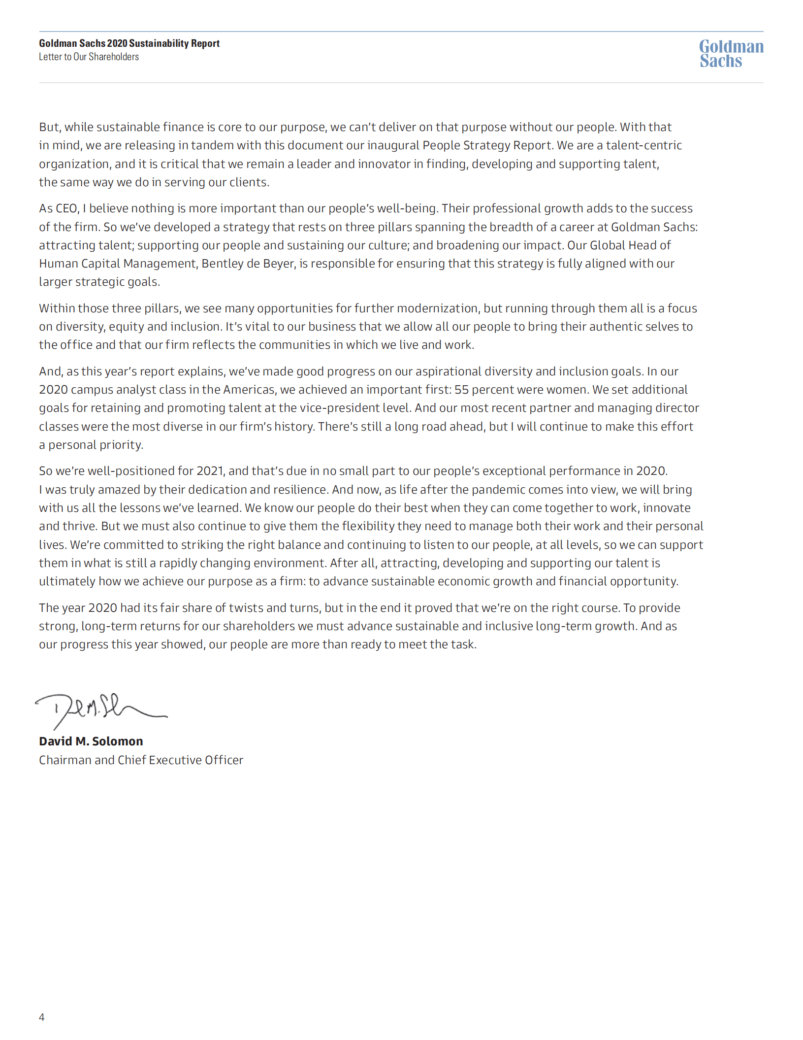 高盛（Goldman Sachs）：2020年可持续发展报告（英文版）.pdf 第4页